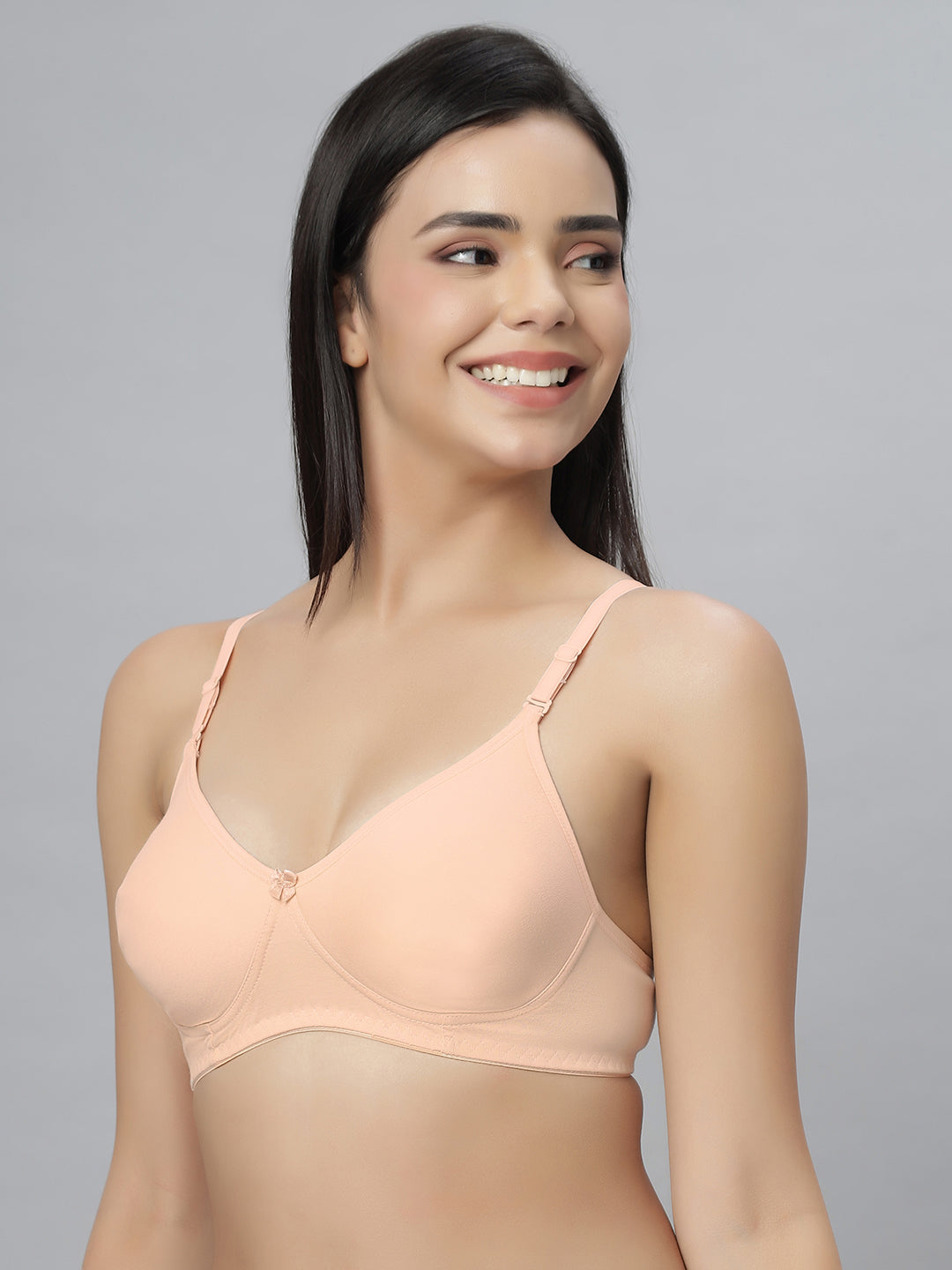Eden101 Full Coverage Soft Padded Peach color Bra (pack of 2)