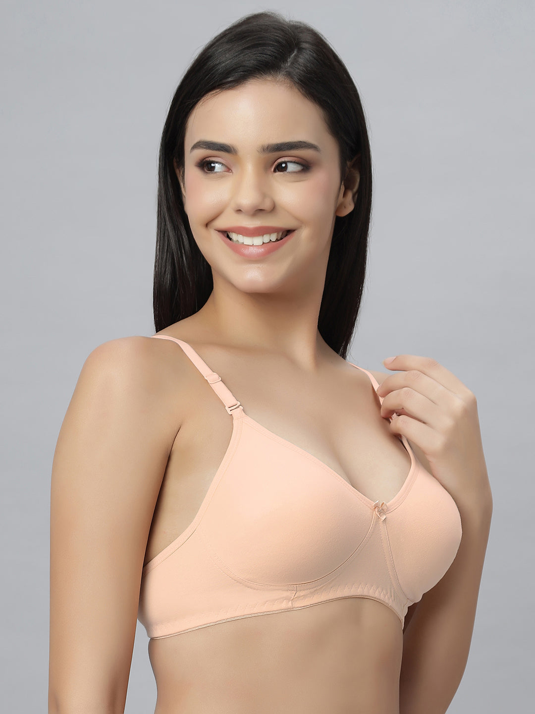 Eden101 Full Coverage Soft Padded Peach color Bra (pack of 2)