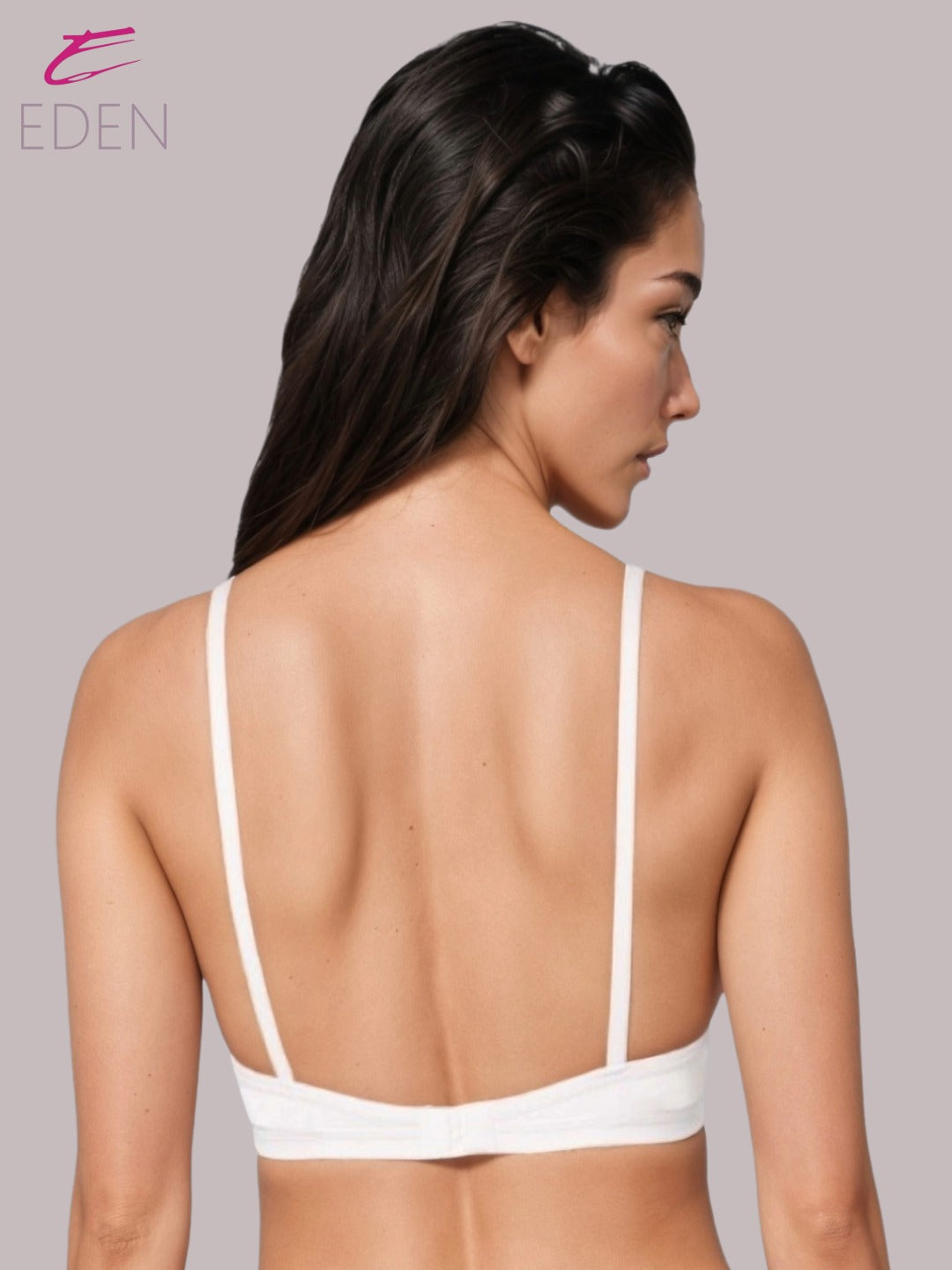 Wirefree, Non Padded, Cotton, Medium Coverage, Tshirt Bra ,White