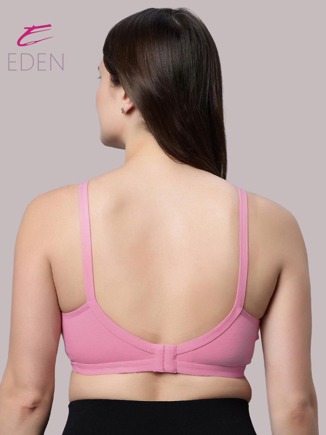 Non Padded, Plus Size ,Super Combed ,Cotton Stretch, Full Coverage, Everyday Bra, Onionpink