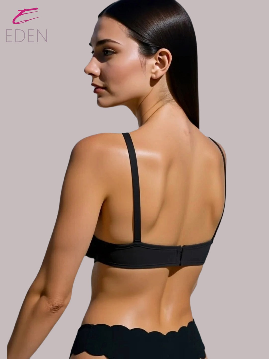 Wirefree, Non Padded, Cotton, Medium Coverage, Tshirt Bra ,Black