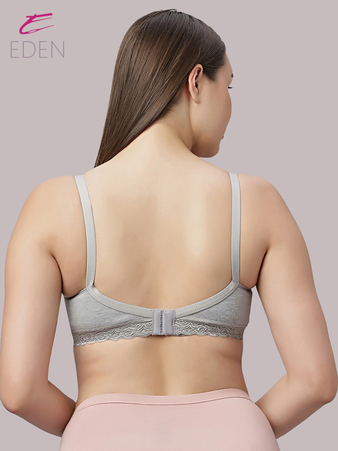 Full Coverage ,Non Wired , Padded ,Nursing/Maternity Bra Grey