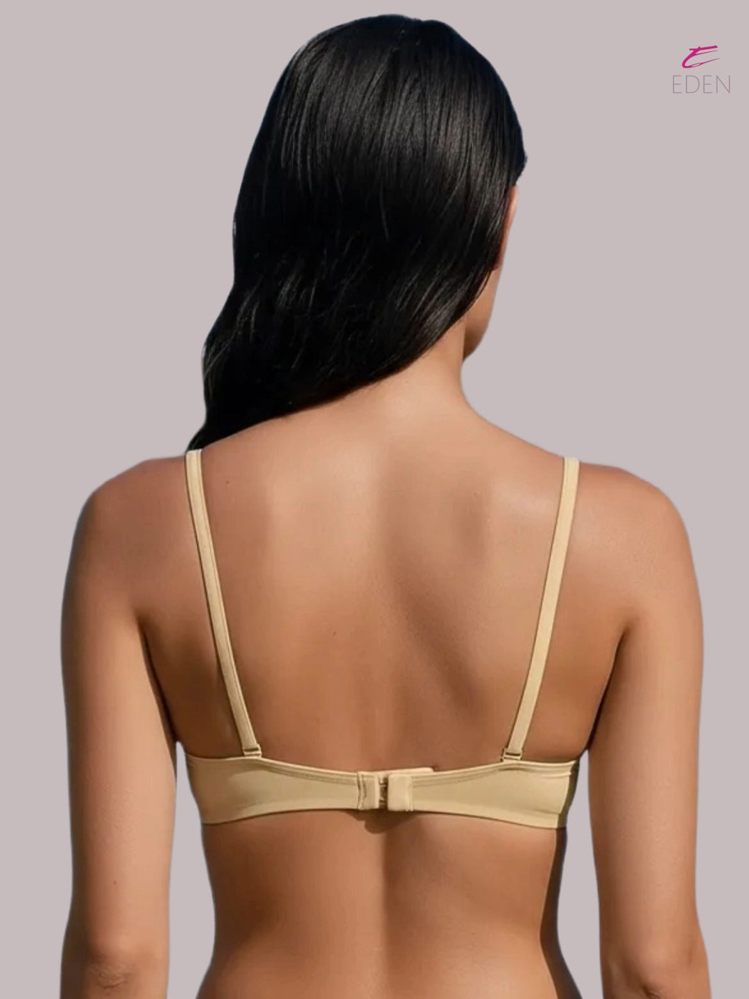 Wirefree, Padded, Plus Size, Cotton ,Medium Coverage ,Tshirt Bra, Eden 110,BEIGE