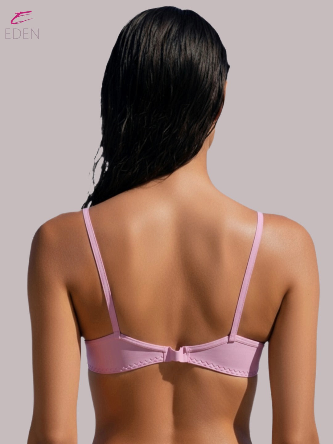 Wirefree, Non Padded, Soft Cotton ,Medium Coverage, Tshirt Bra ,Pink