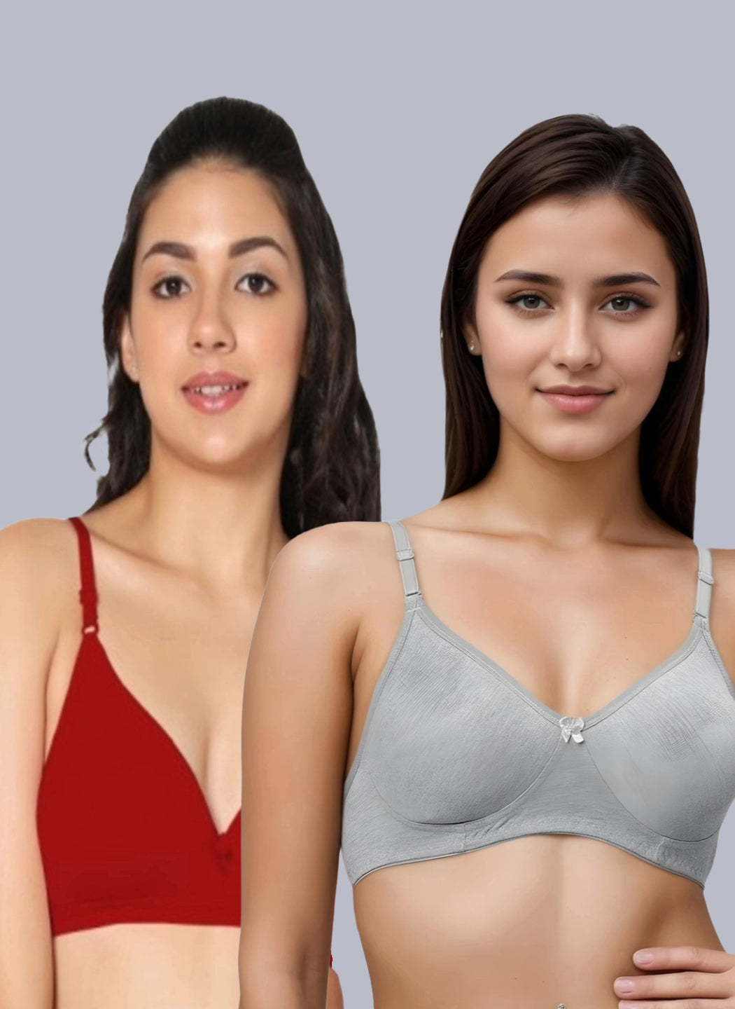 Eden02 Non Padded Medium Coverage Bra (Pack of 2)