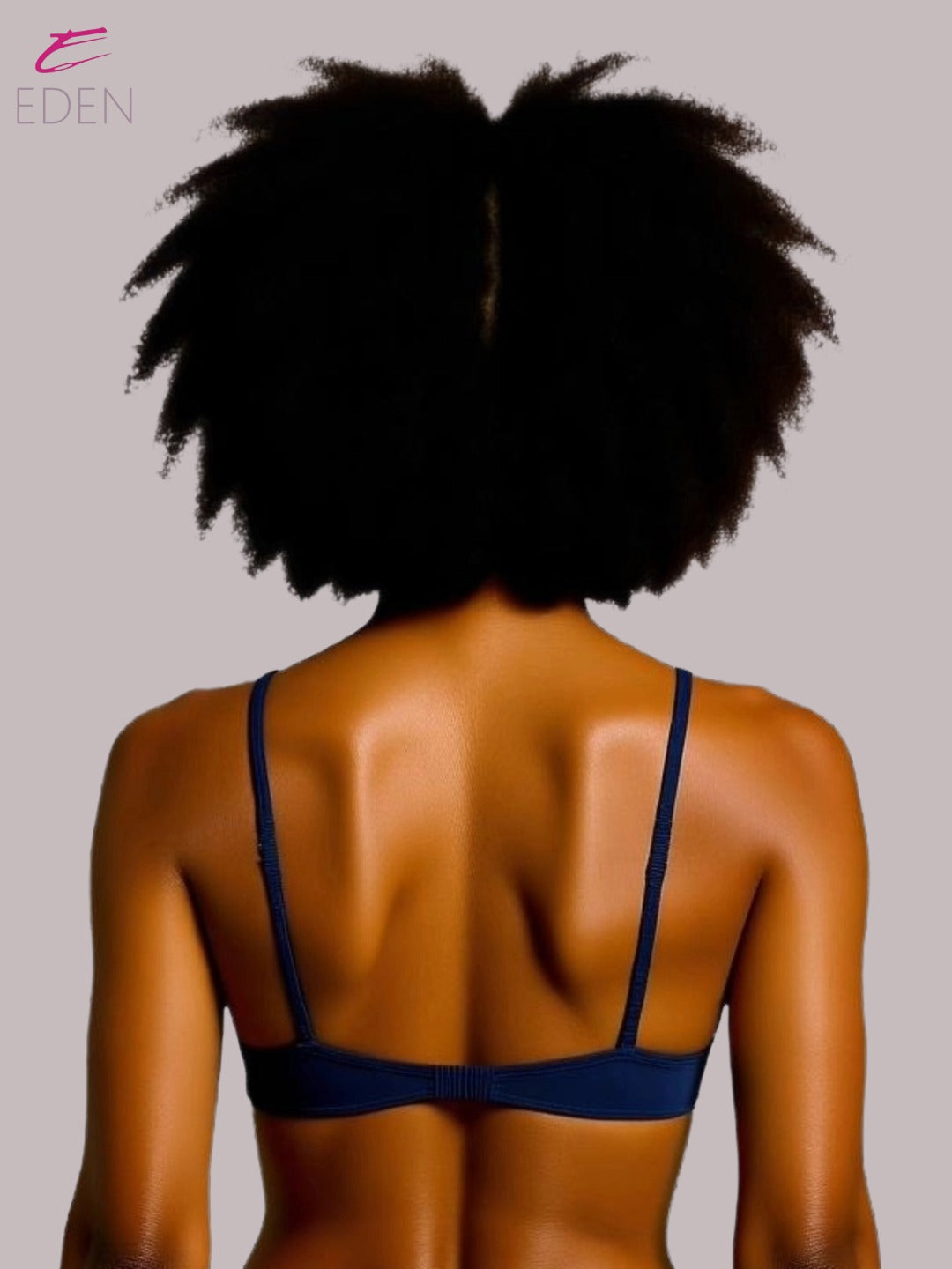 Wirefree ,Non Padded, Cotton ,Medium Coverage, Tshirt Bra ,Navyblue