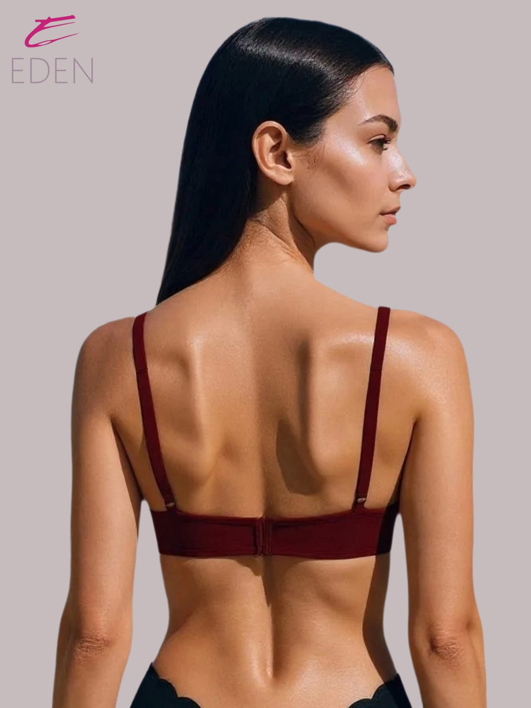 Wirefree, Non Padded, Cotton, Medium Coverage, Tshirt Bra ,Maroon