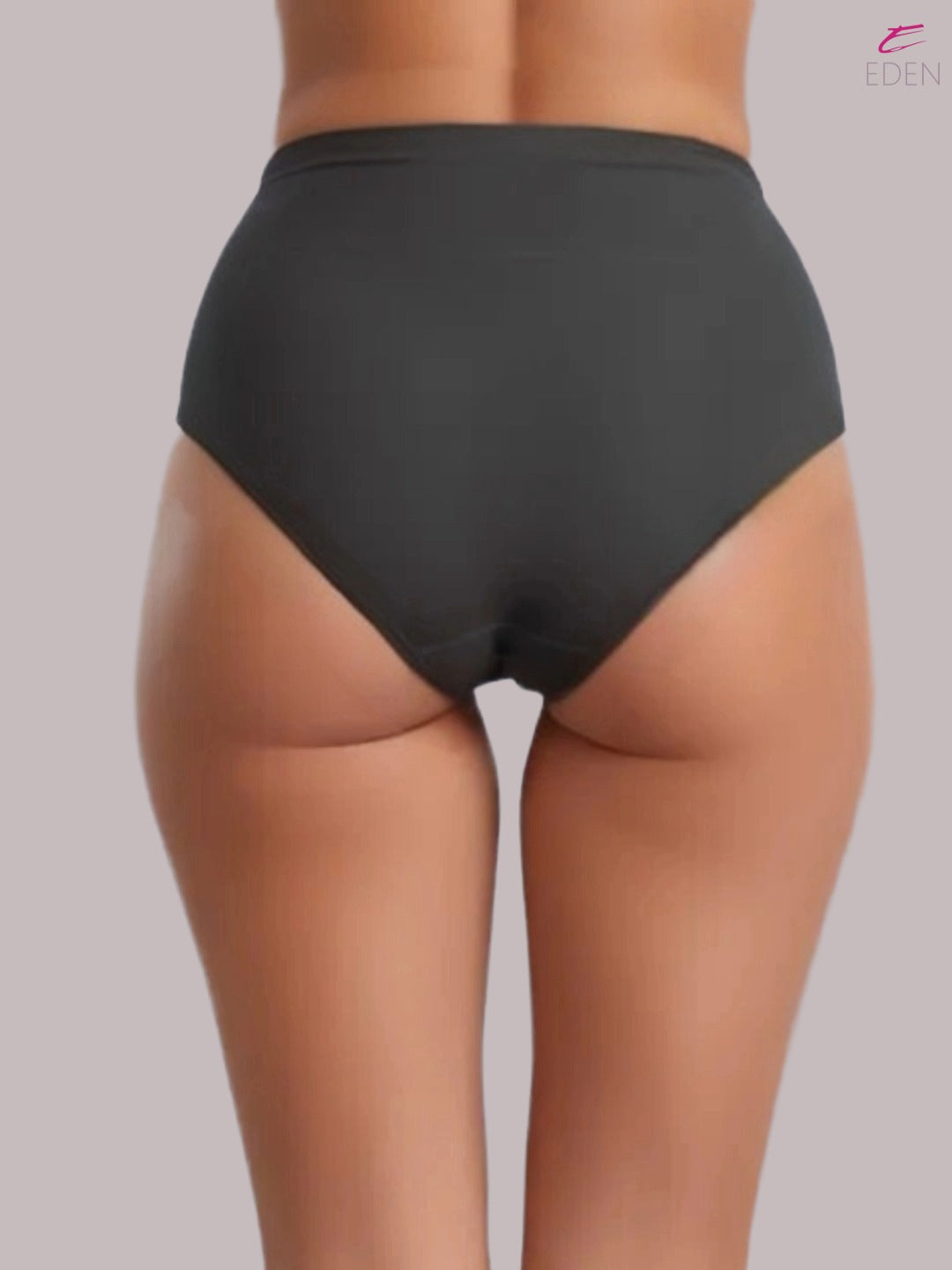 High Rise,Full Coverage,Tummy Tucker, Solid Panty, Inner Elastic,Broad Band,Charcoal
