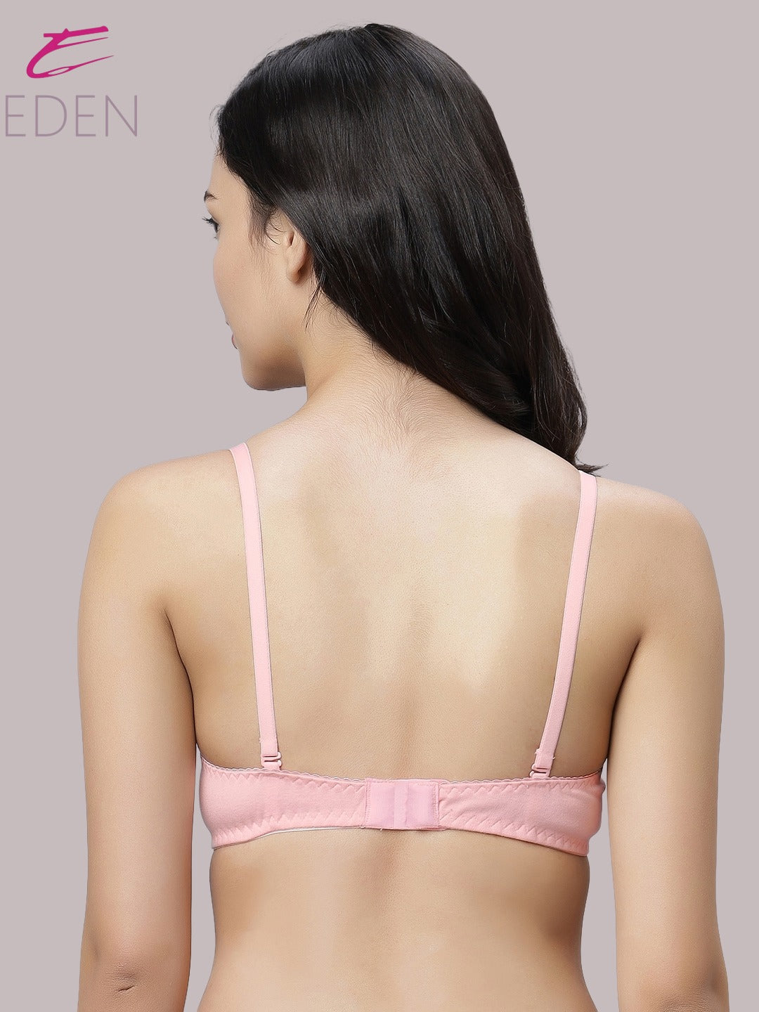 Non Padded, Plus Size, Full Coverage ,Everyday Bra ,T-shirt Bra,Pink