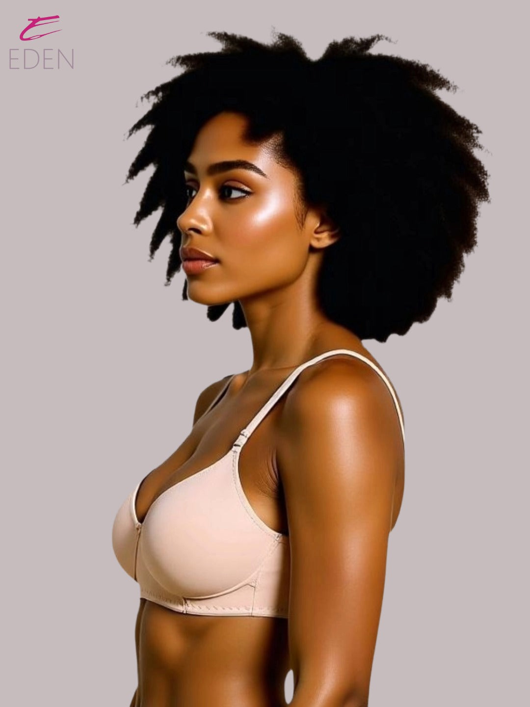 Wirefree ,Non Padded, Cotton ,Medium Coverage, Tshirt Bra ,Skin