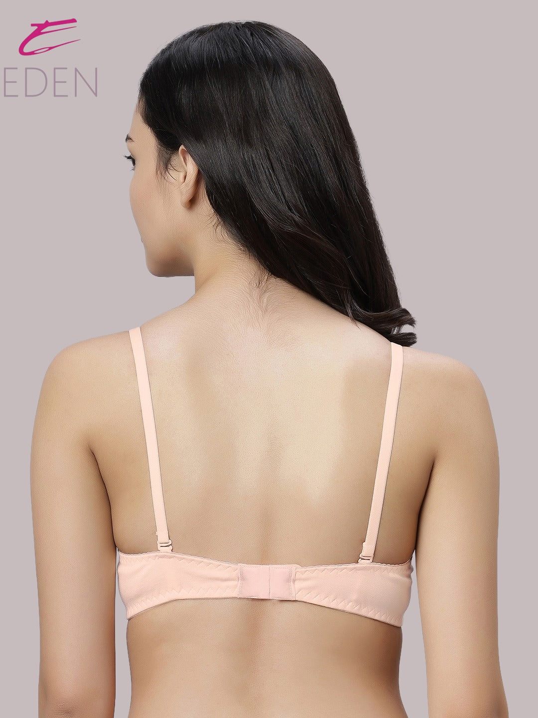 Non Padded, Plus Size, Full Coverage ,Everyday Bra ,T-shirt Bra,Peach