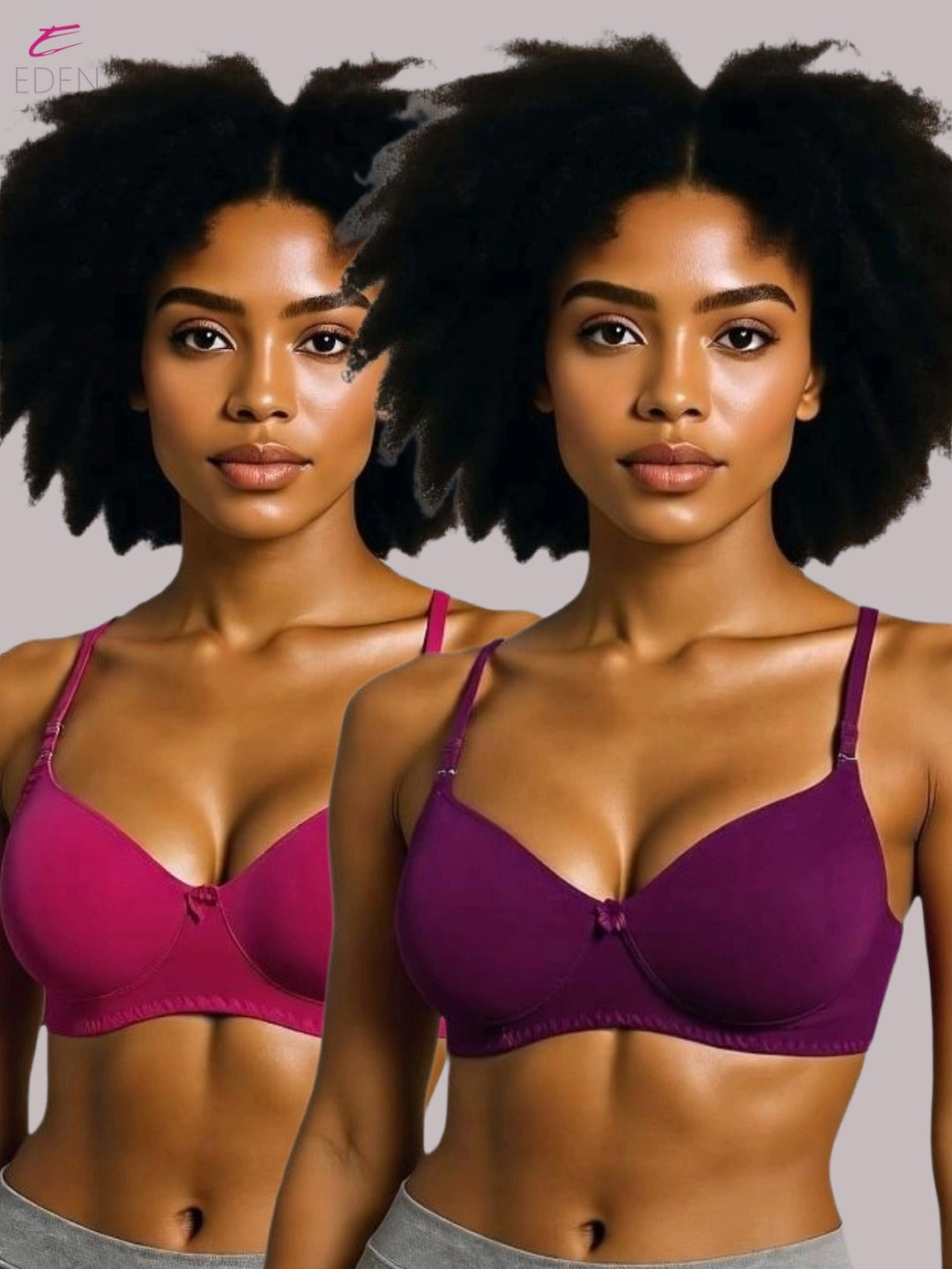 Wirefree ,Non Padded, Cotton ,Medium Coverage, Tshirt Bra ,Magenta-Wine