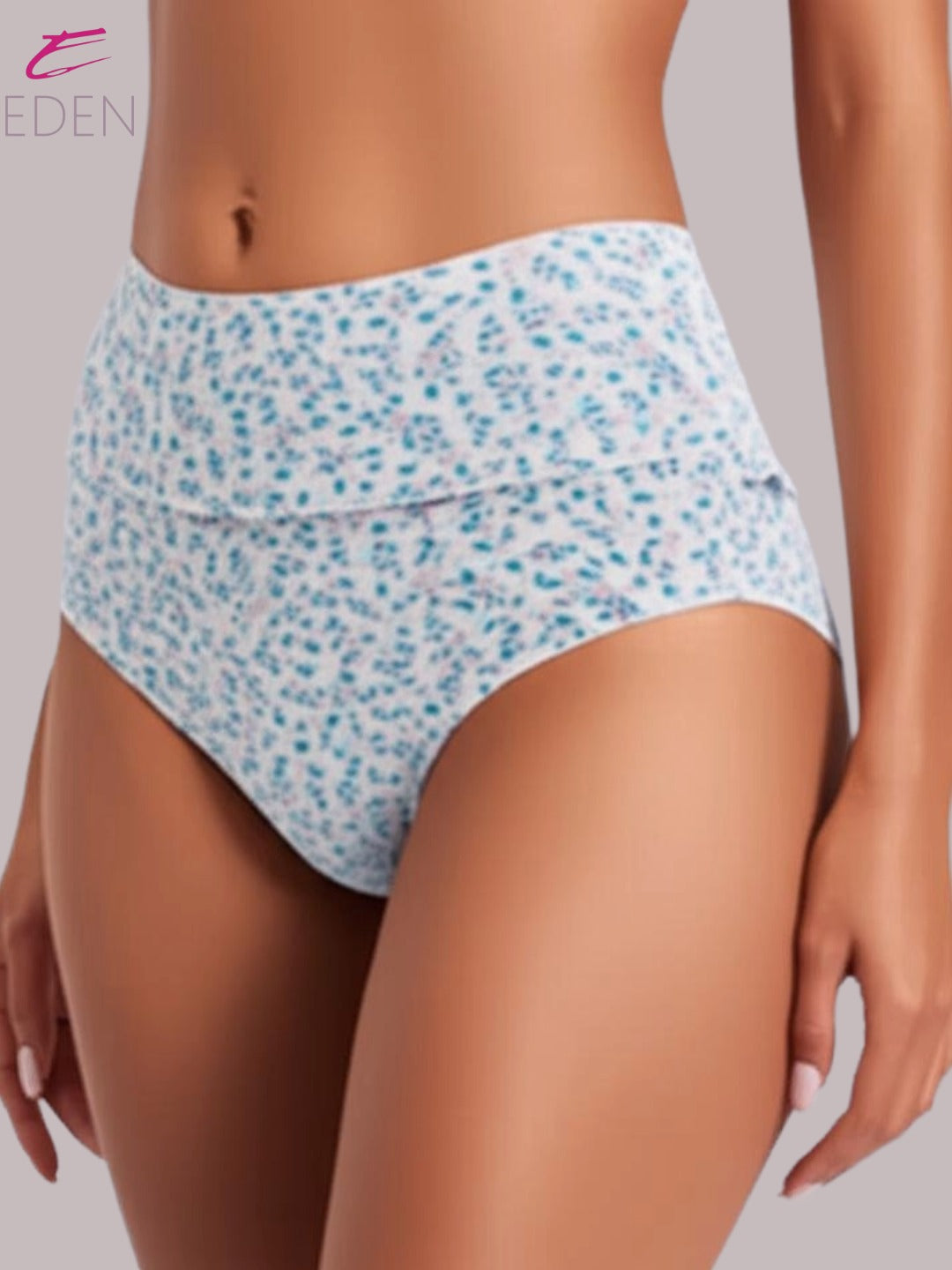 Eden High Rise ,Full Coverage Hipster, Panty,inner Elastic,Light Peach