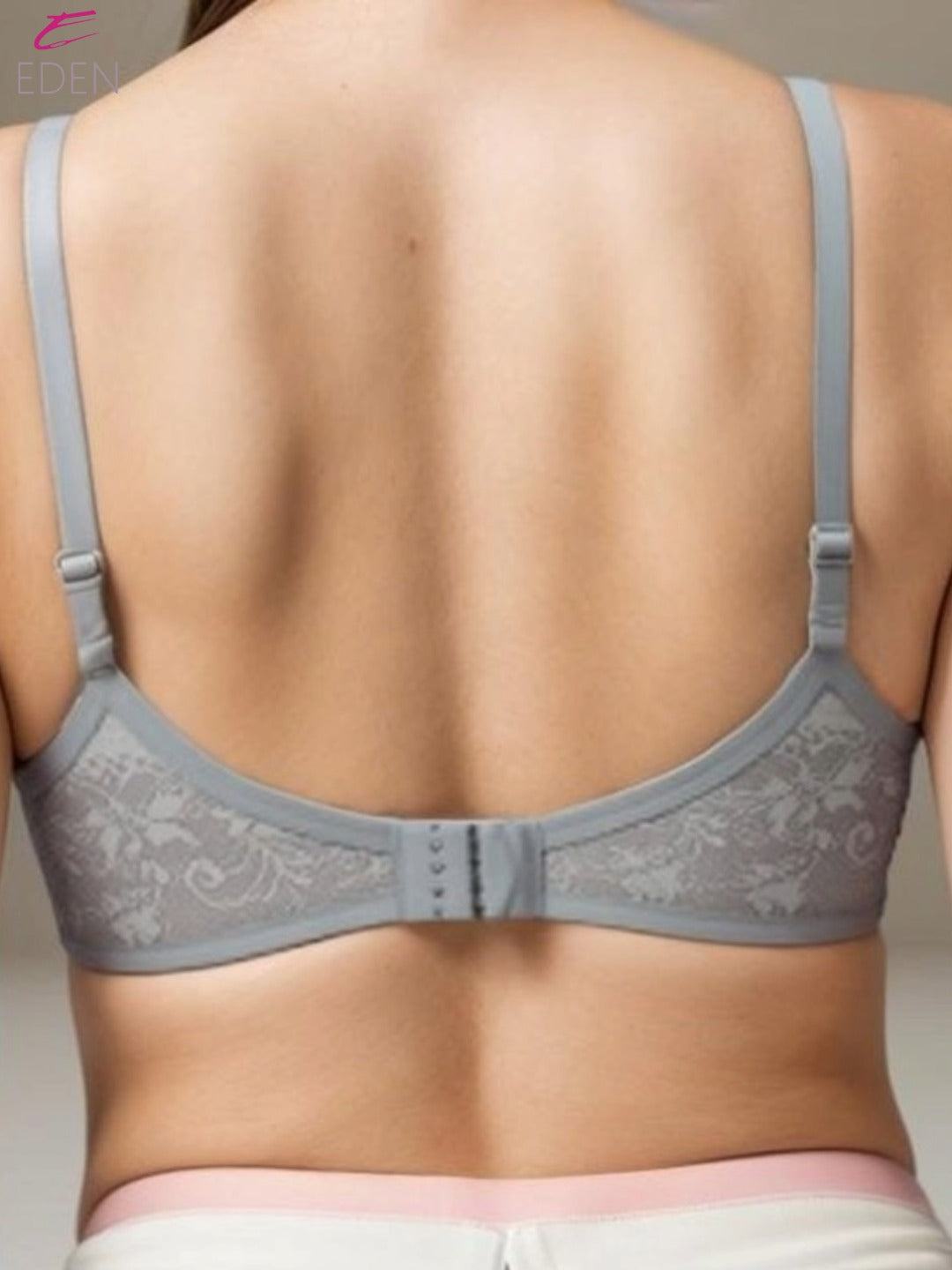 Non Padded, Plus Size, Super Combed, Cotton Stretch, Full Coverage ,Everyday Bra, Grey