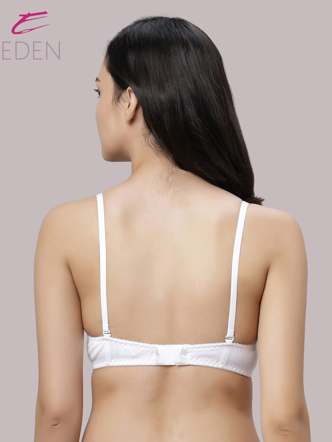 Non Padded, Plus Size, Full Coverage ,Everyday Bra ,T-shirt Bra,White