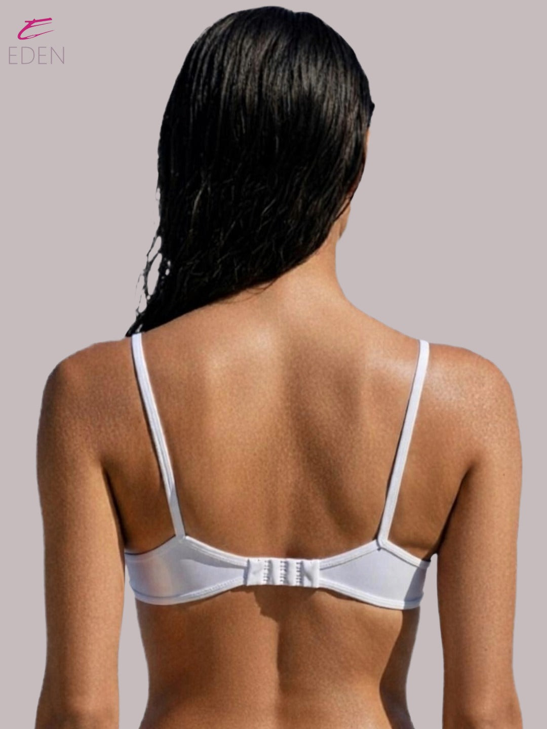 Wirefree ,Non Padded, Soft Cotton ,Medium Coverage, Tshirt Bra, Lace Styling,White