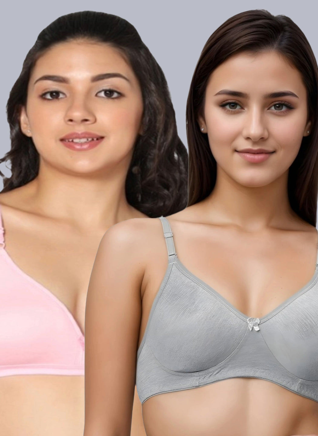 Eden02 Non Padded Medium Coverage Bra (Pack of 2)
