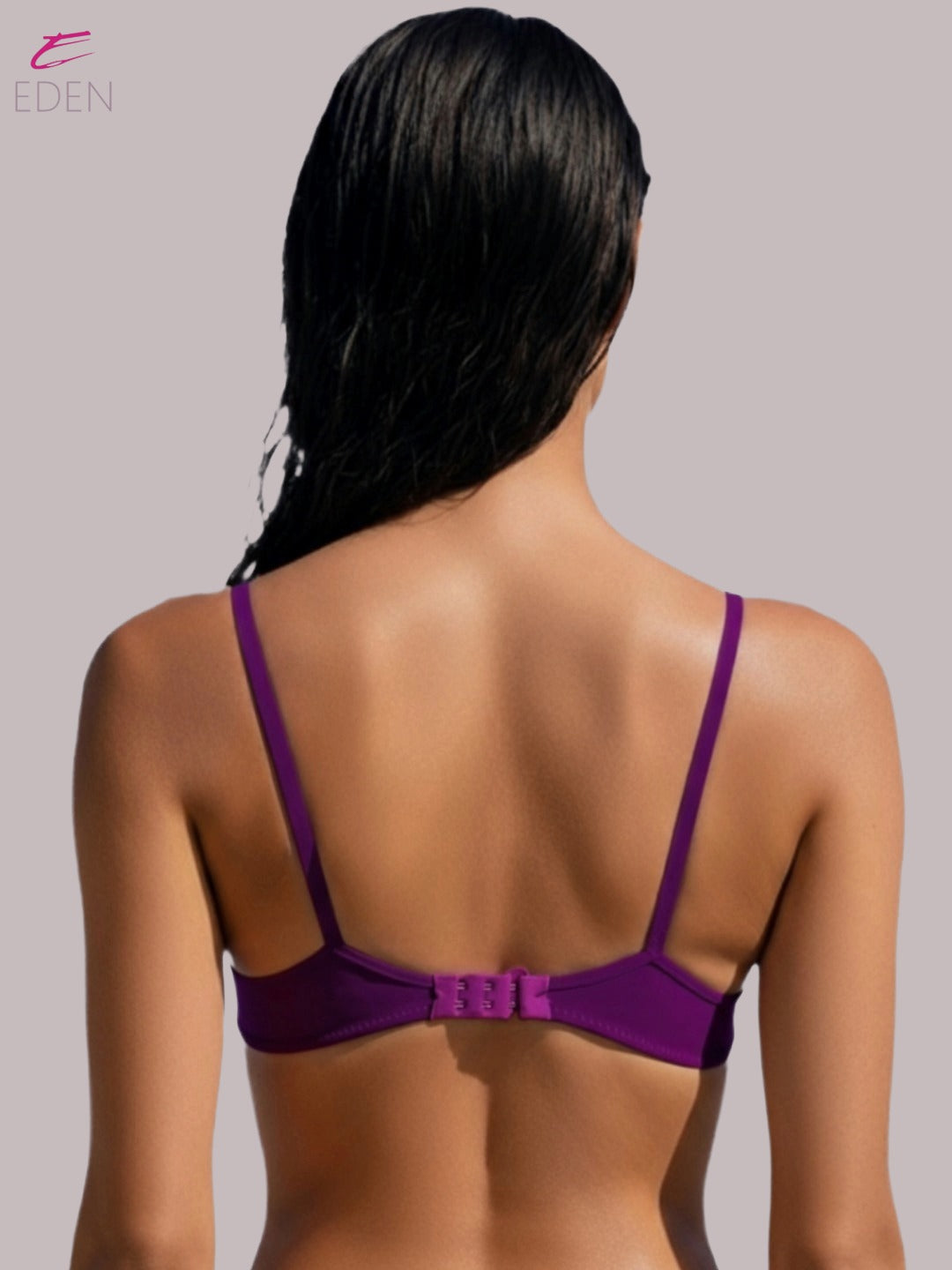 Wirefree ,Non Padded, Soft Cotton ,Medium Coverage, Tshirt Bra, Lace Styling,Wine