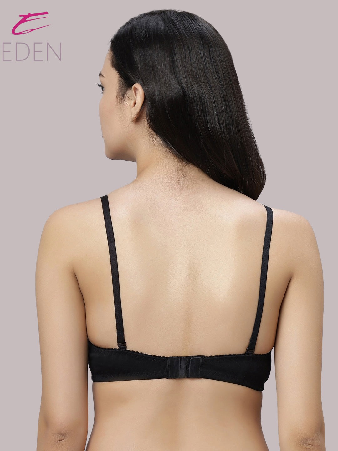 Non Padded, Plus Size, Full Coverage ,Everyday Bra ,T-shirt Bra,Black