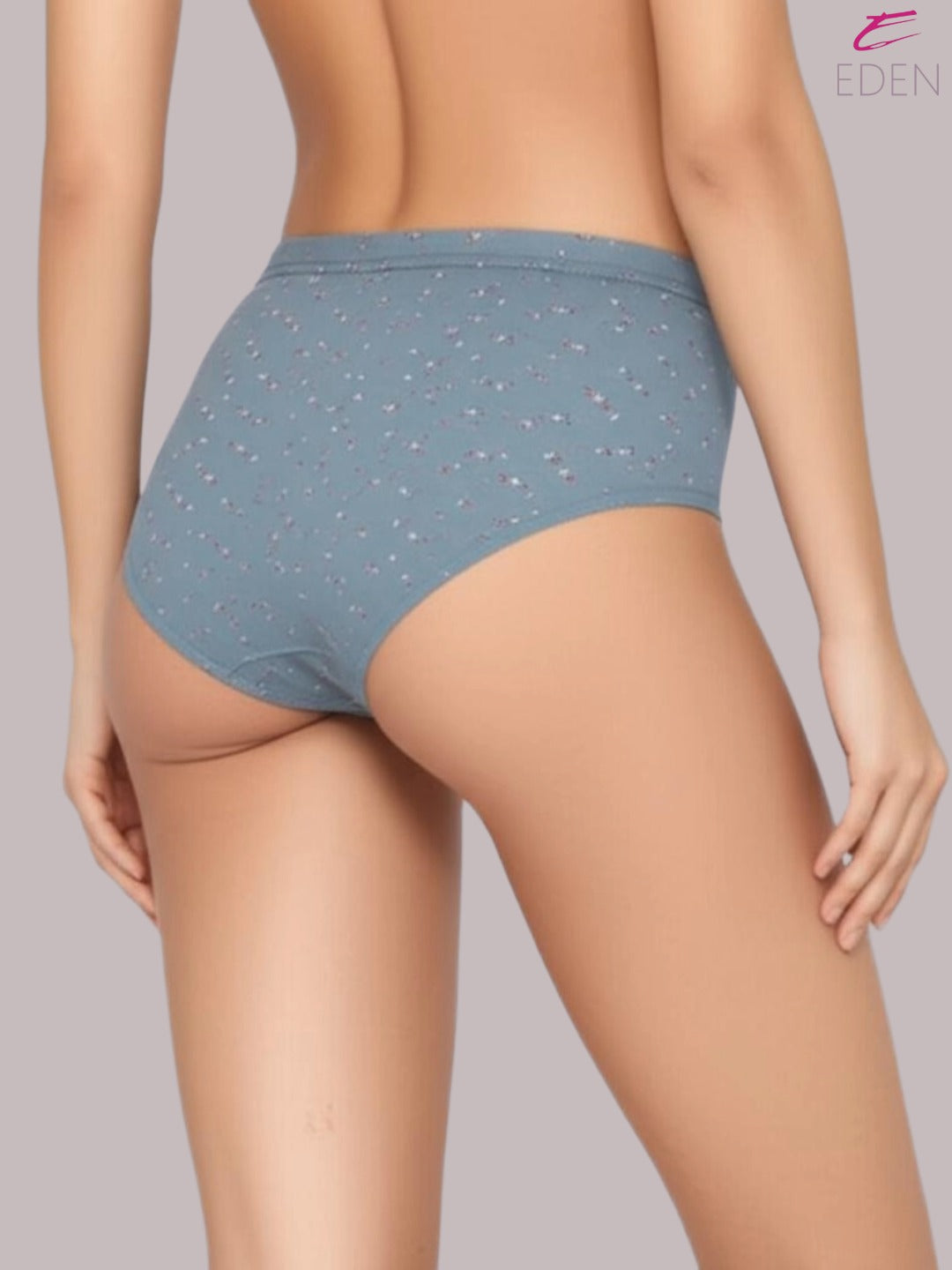 Medium Rise, Full Coverage,Hipster Panty ,Inner Elastic ,Teal Green