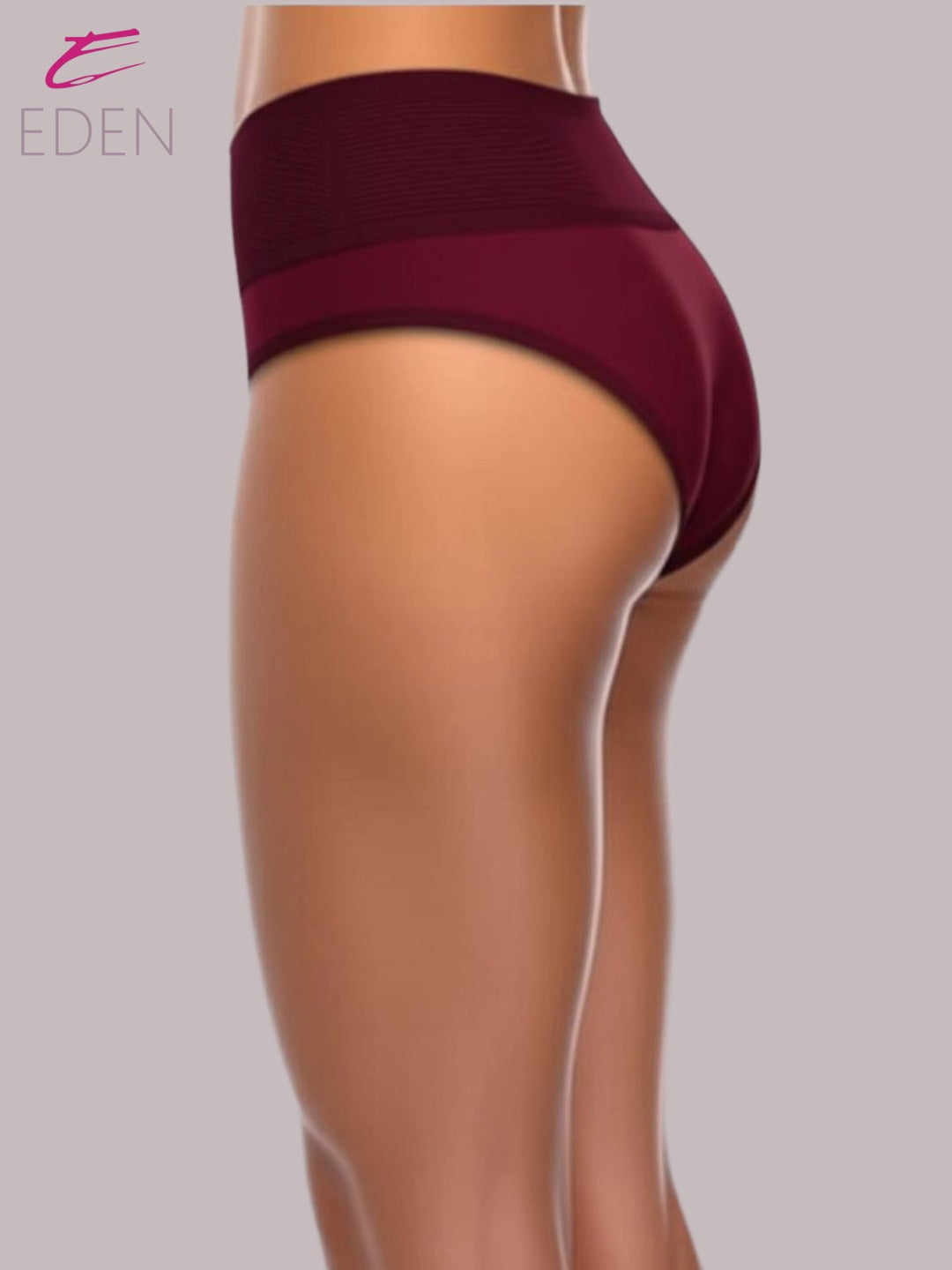 Eden High Rise ,Full Coverage ,Tummy Tucker, Panty OE013,Maroon