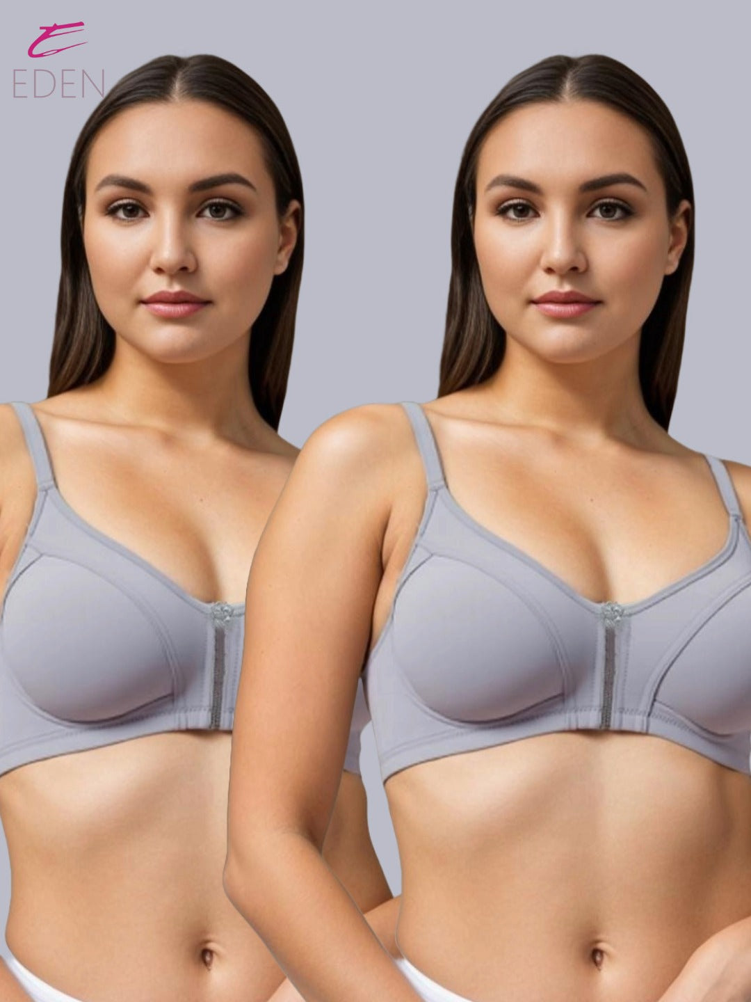 Non Padded Plus Size Super Combed Cotton Stretch Full Coverage Everyday Bra