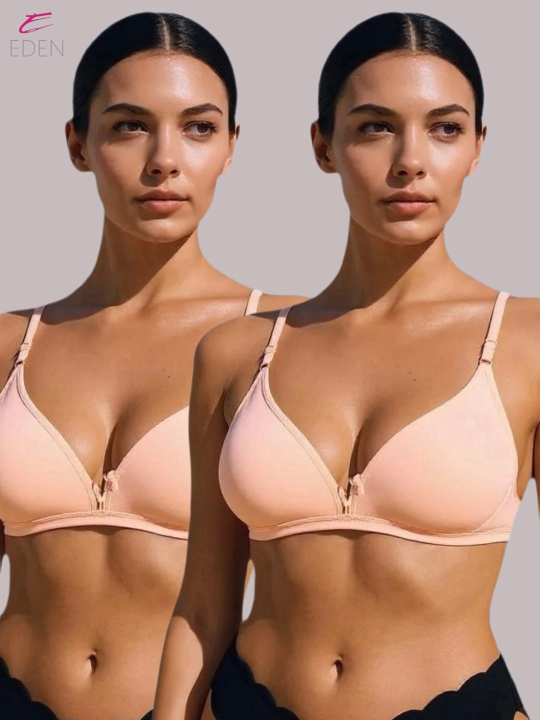 Wirefree, Non Padded, Cotton, Medium Coverage, Tshirt Bra ,Skin