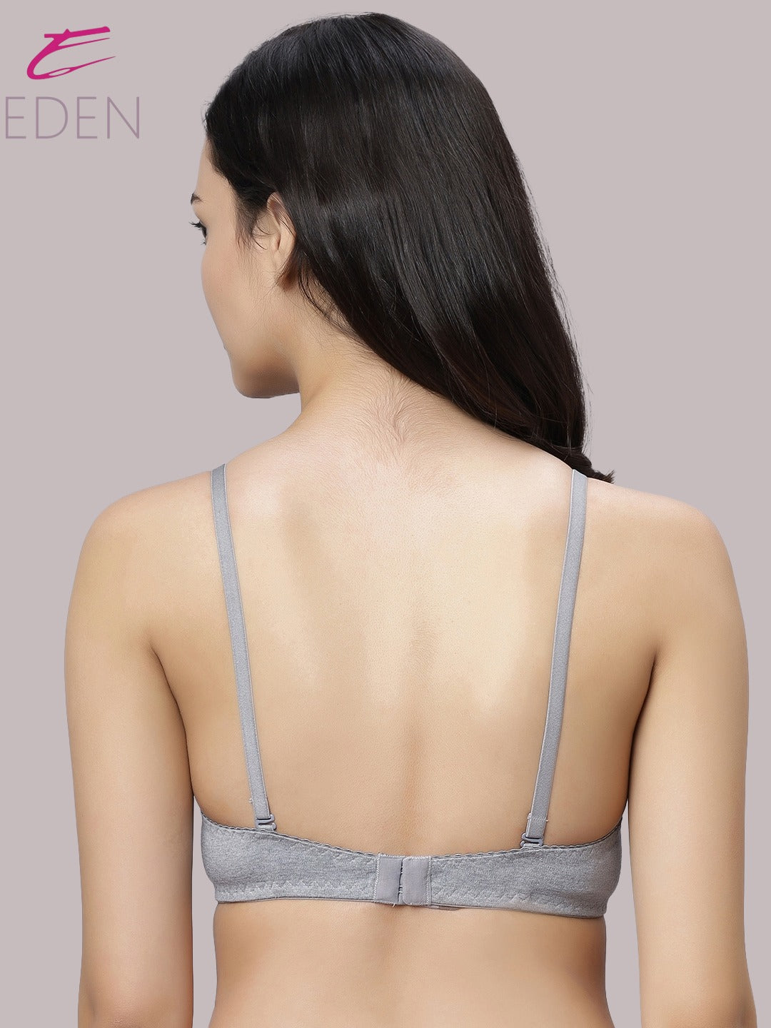 Non Padded, Plus Size, Full Coverage ,Everyday Bra ,T-shirt Bra,Grey