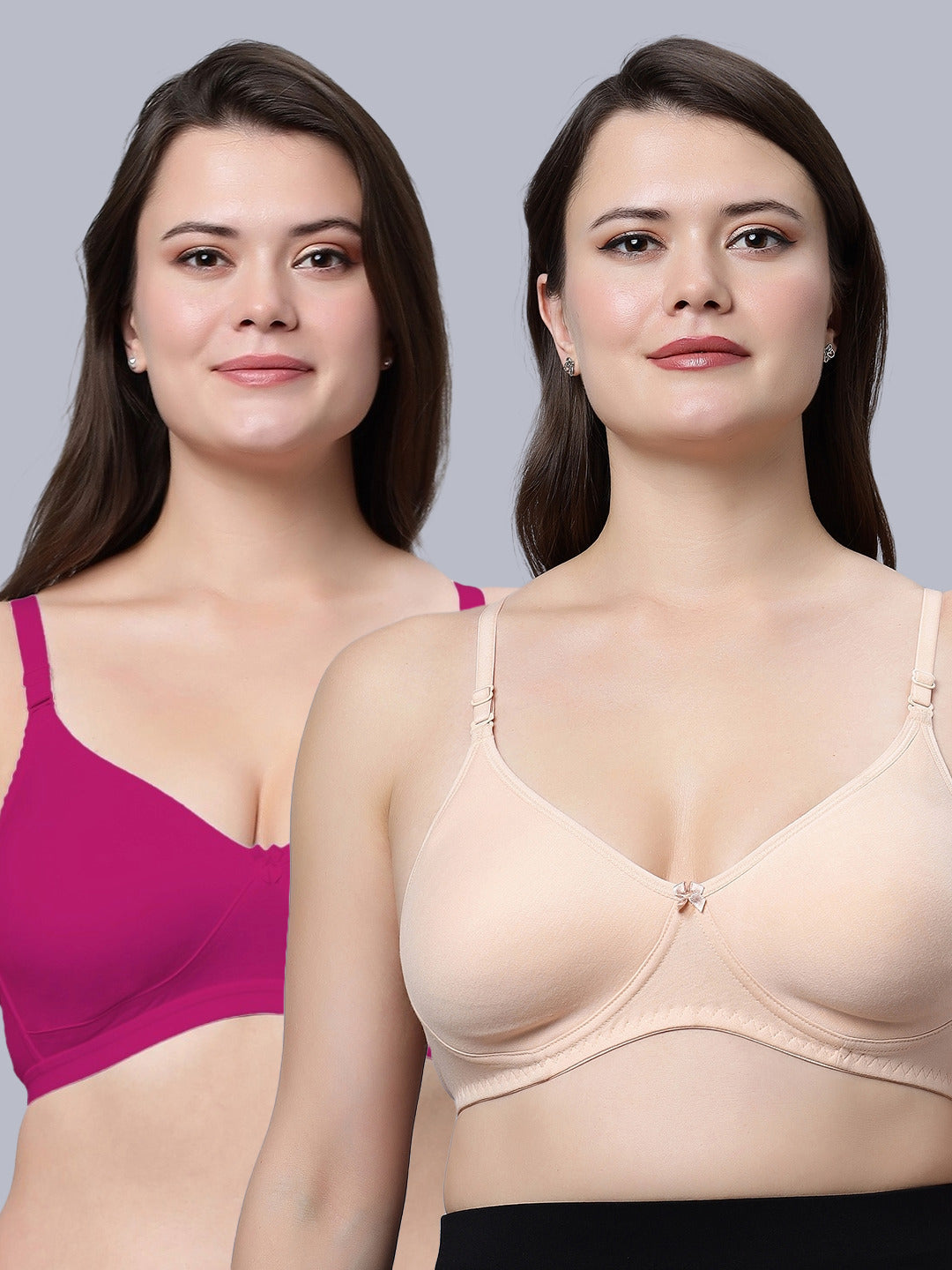 Eden08 Non-Padded Full Coverage Bra (Pack of 2)