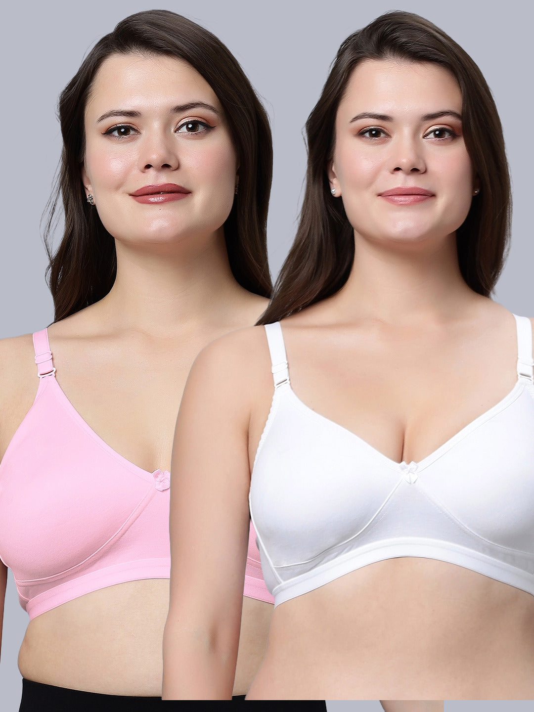 Eden08 Non-Padded Full Coverage Bra (Pack of 2)