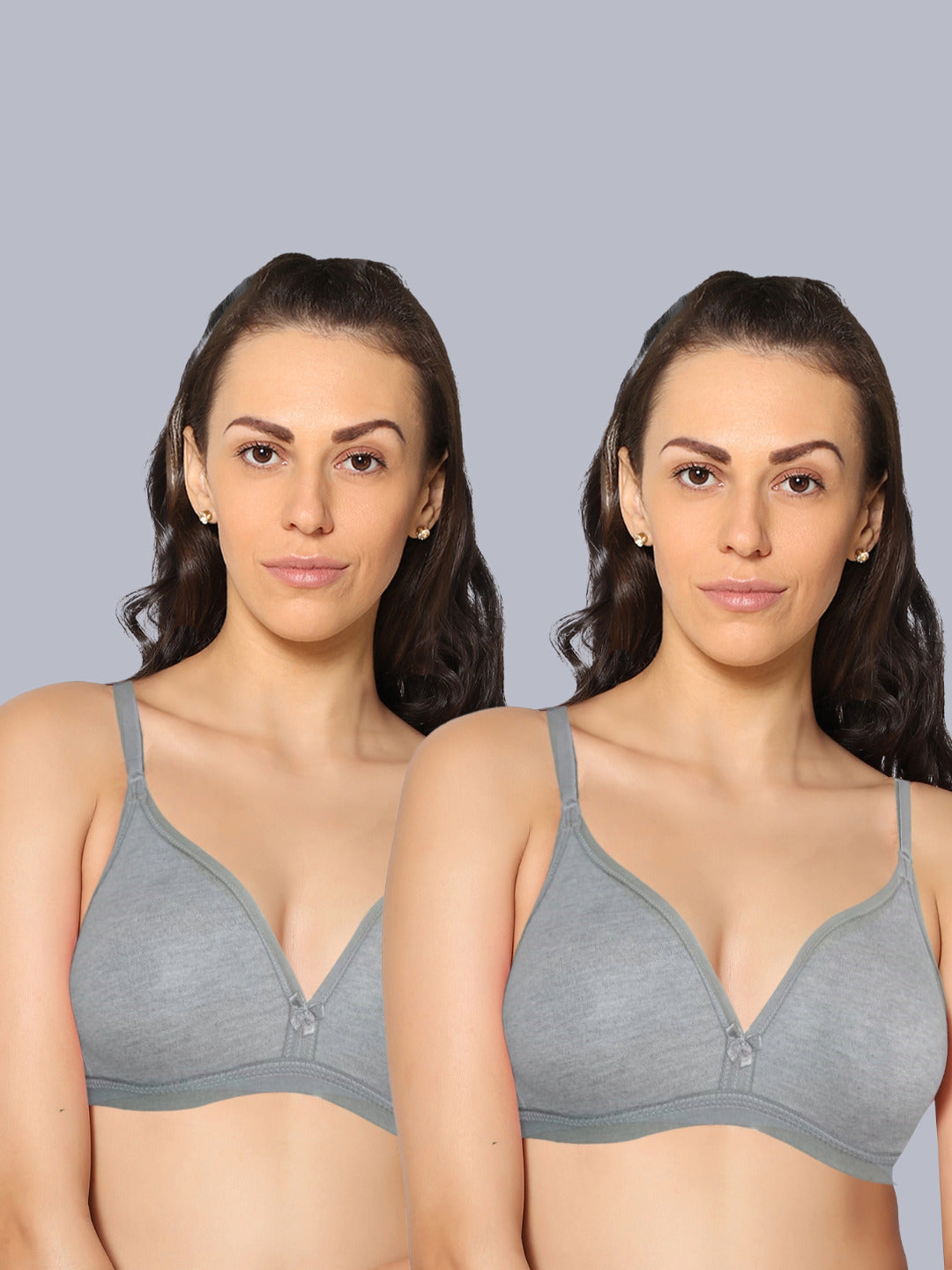 Eden02 Non Padded Medium Coverage Bra (Pack of 2)