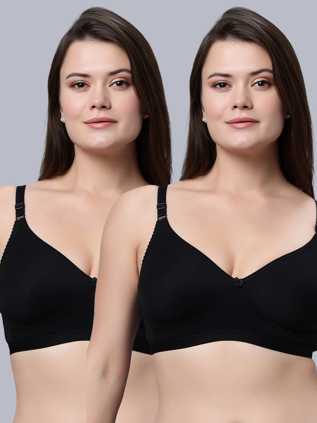 Eden08 Non-Padded Full Coverage Bra (Pack of 2)