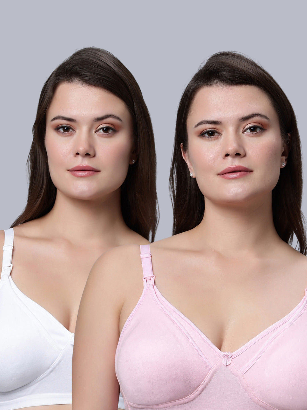 EDEN04 Full Coverage Non Padded Nursing/Maternity Bra (Pack of 2)