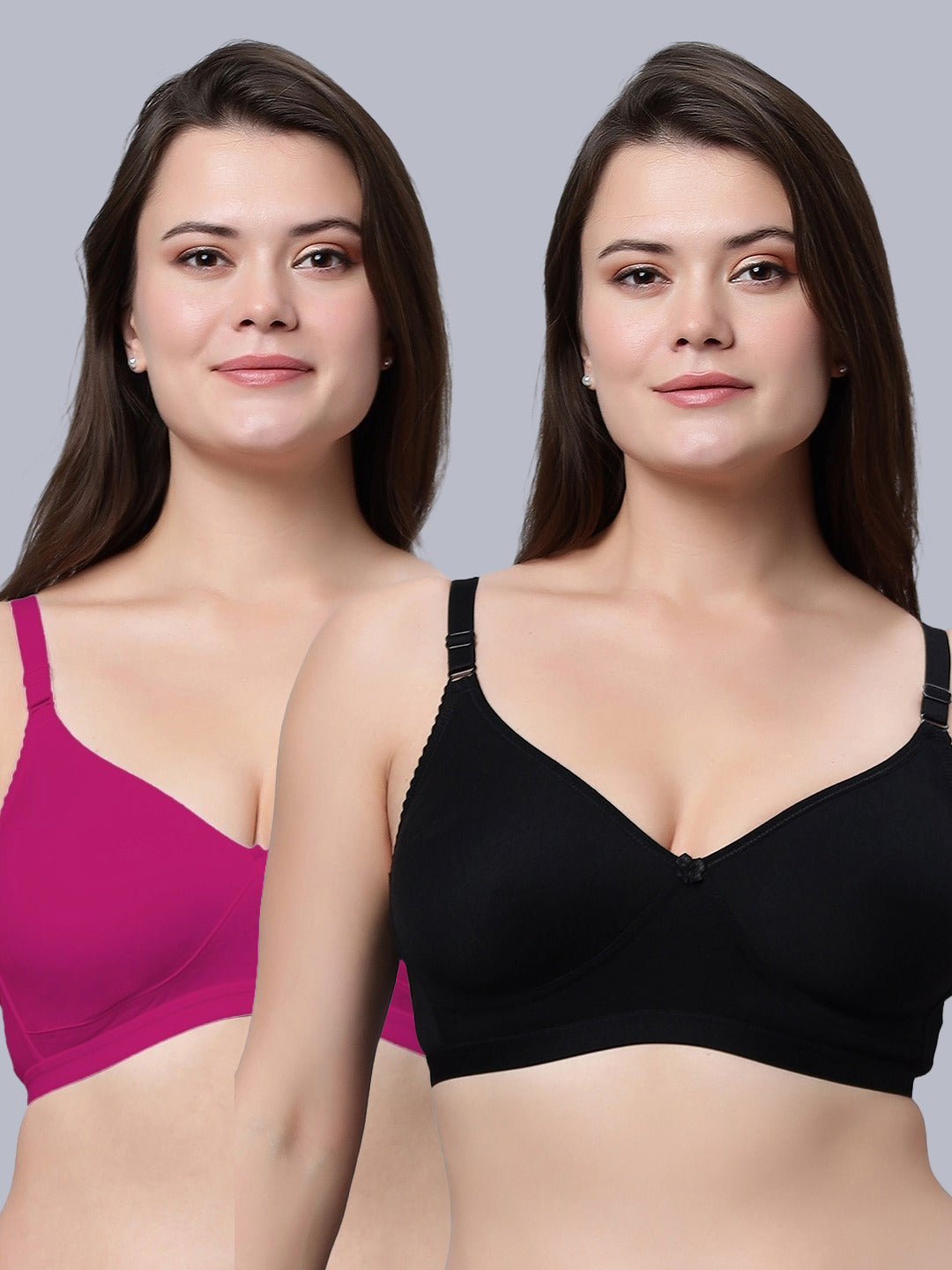 Eden08 Non-Padded Full Coverage Bra (Pack of 2)