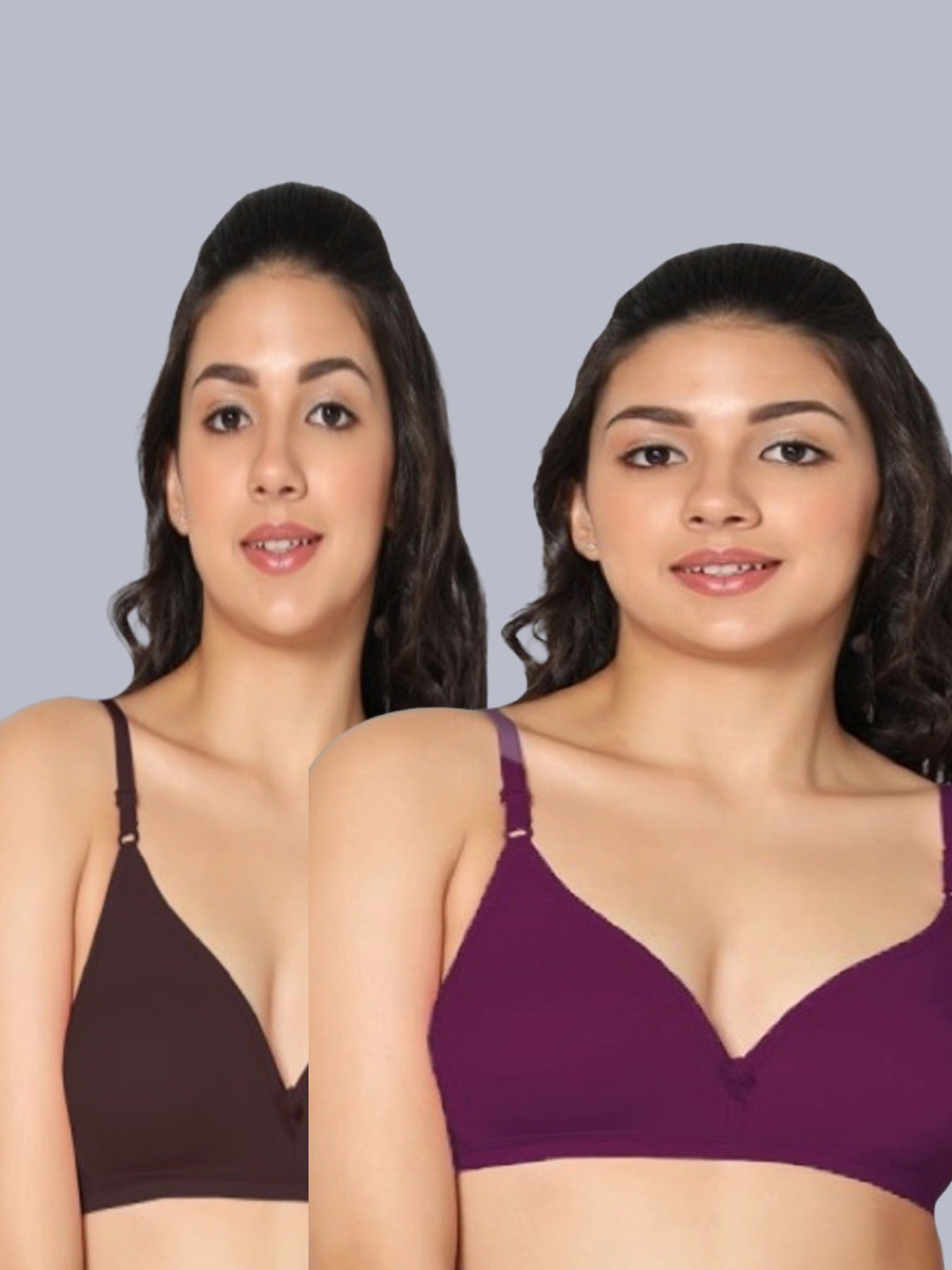 Eden02 Non Padded Medium Coverage Bra (Pack of 2)