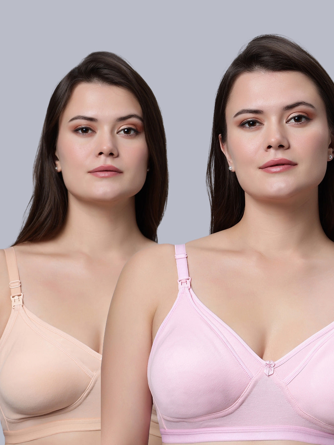 EDEN04 Full Coverage Non Padded Nursing/Maternity Bra (Pack of 2)