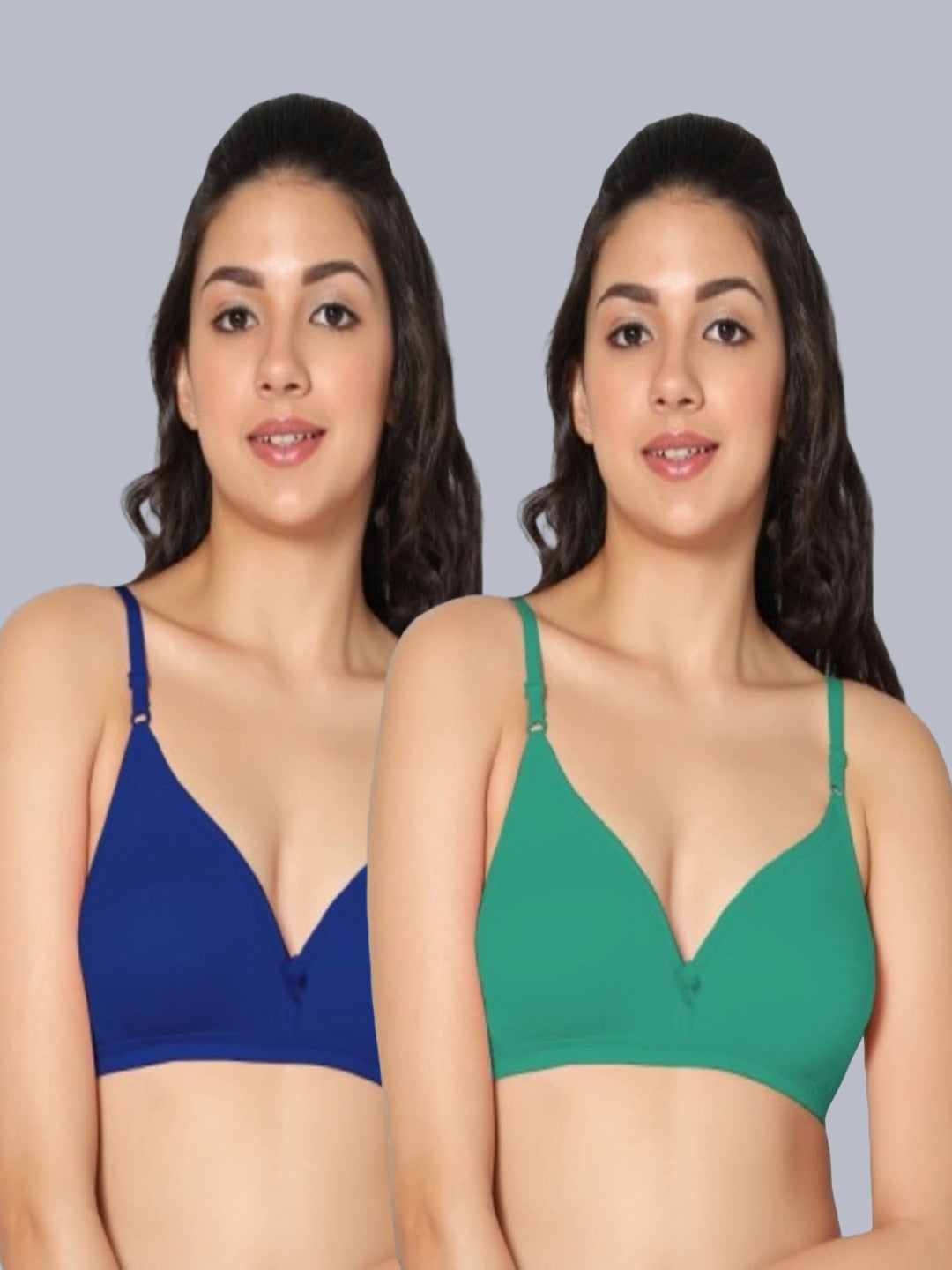 Eden02 Non Padded Medium Coverage Bra (Pack of 2)