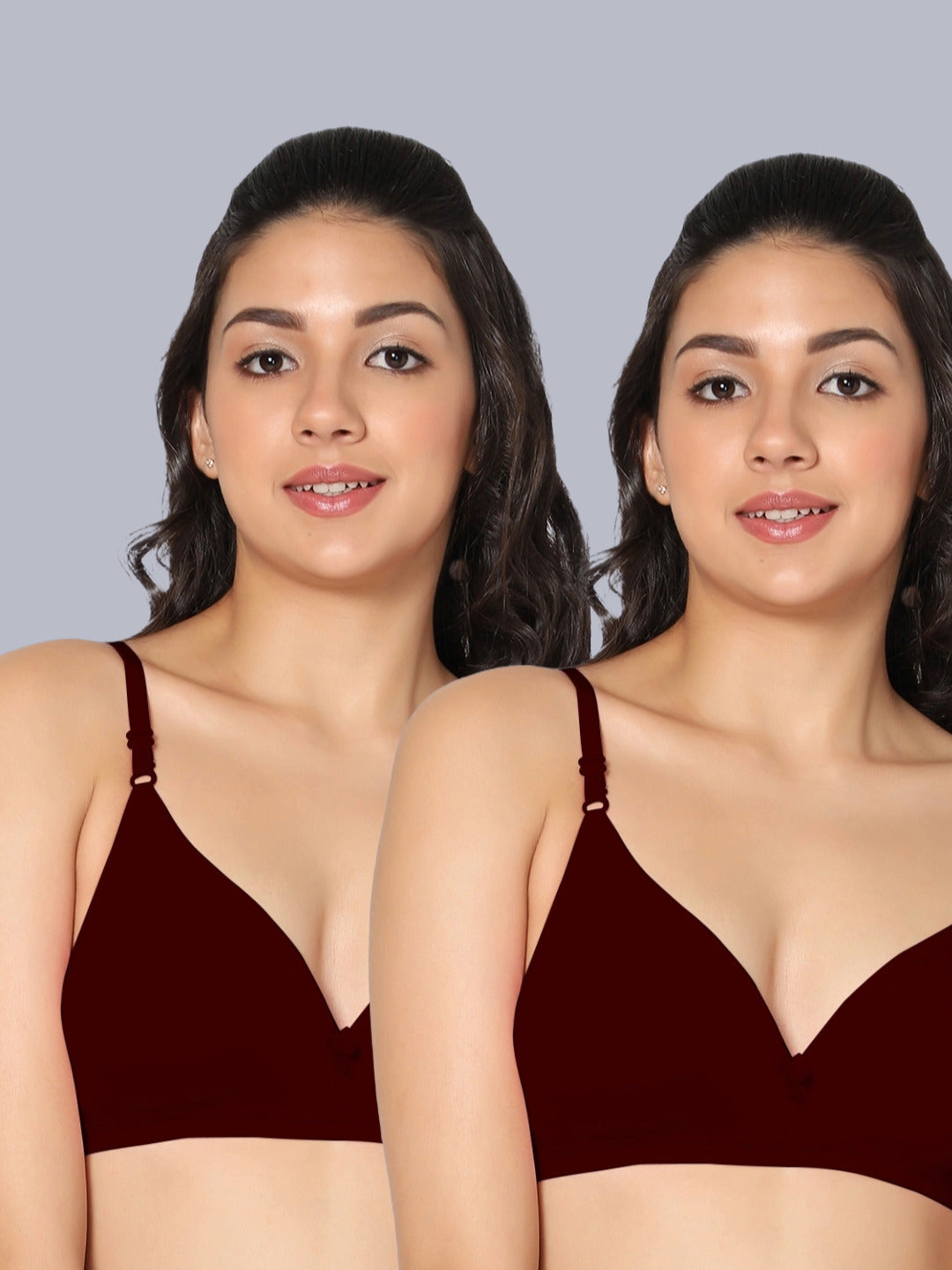 Eden02 Non Padded Medium Coverage Bra (Pack of 2)
