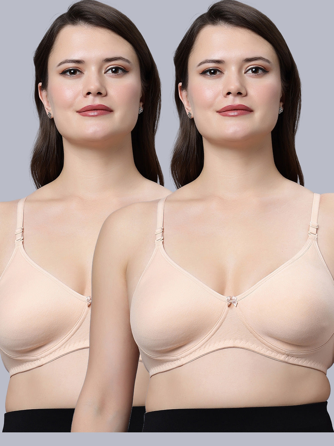Eden08 Non-Padded Full Coverage Bra (Pack of 2)