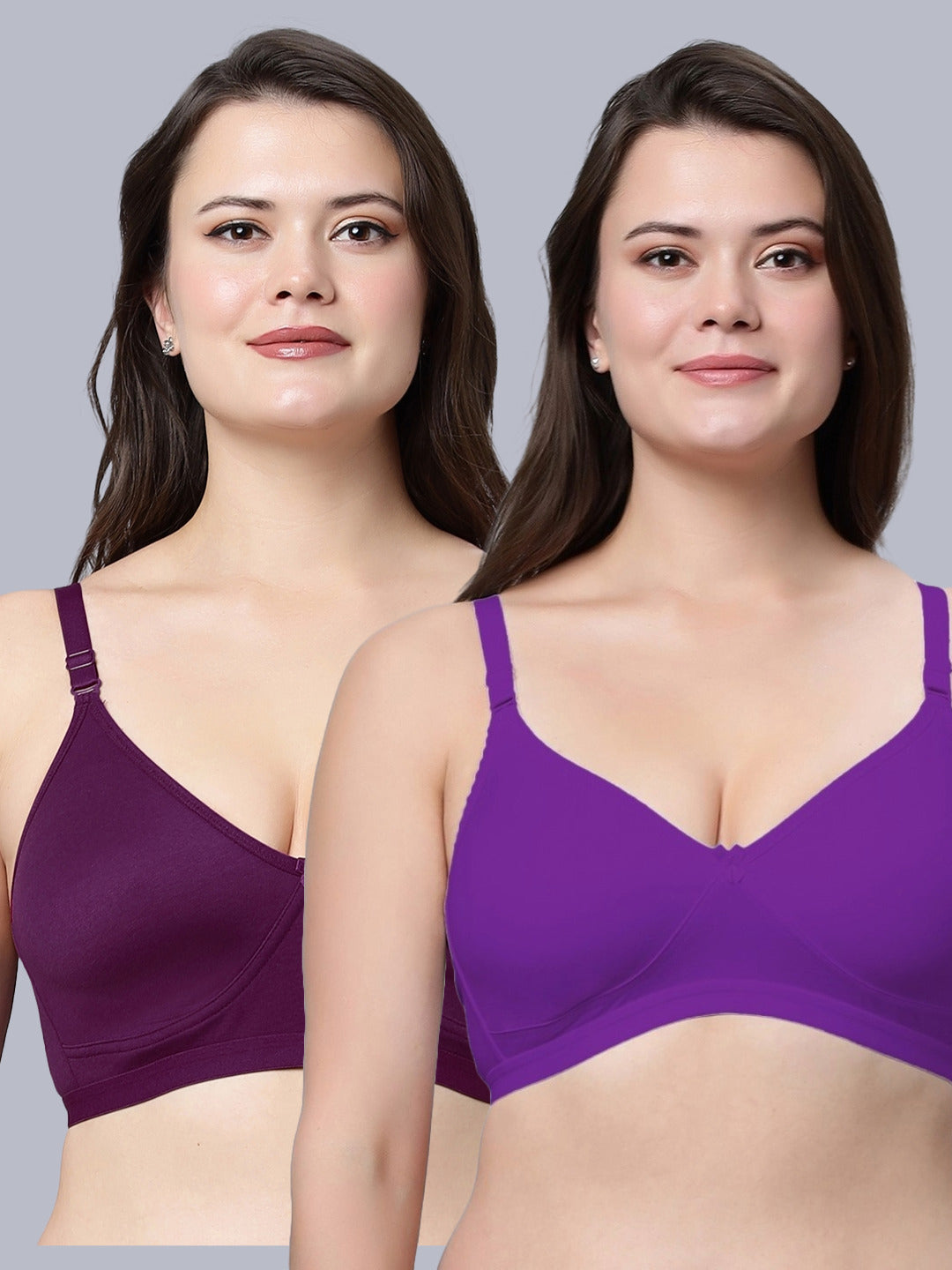 Eden 08Non-Padded Full Coverage Bra (Pack of 2)
