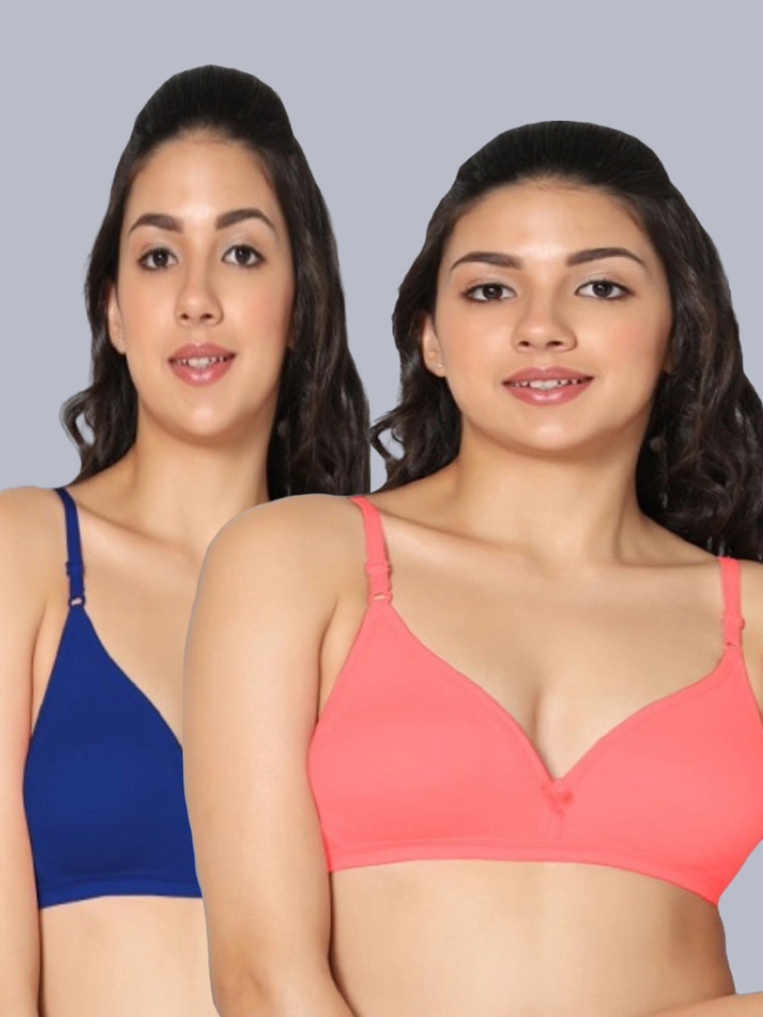 Eden02 Non Padded Medium Coverage Bra (Pack of 2)