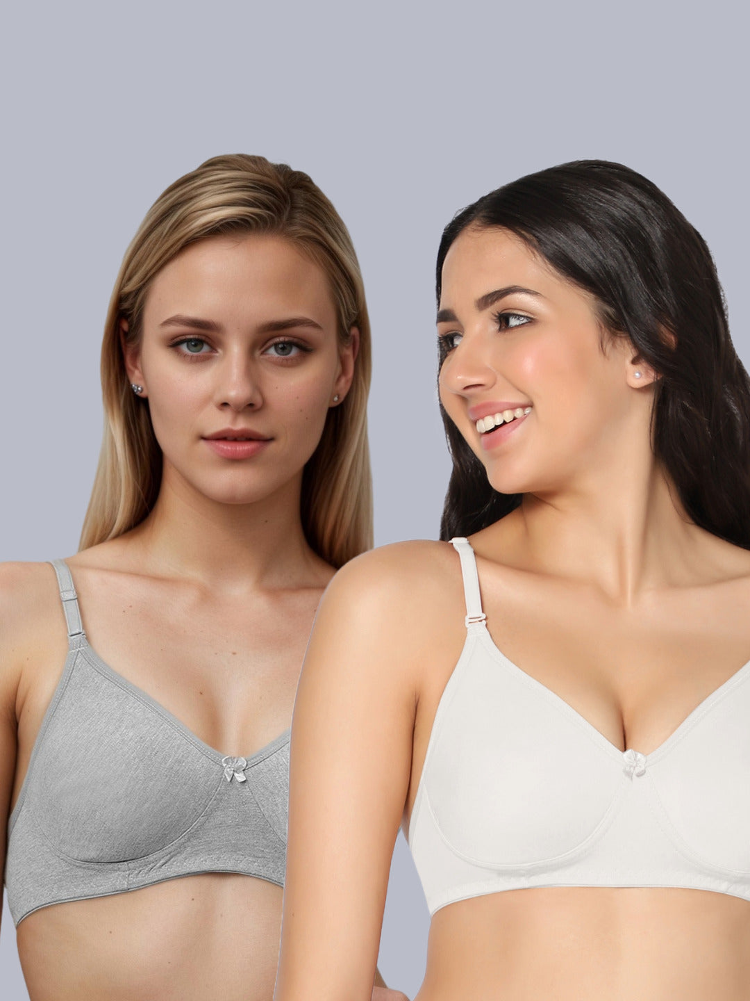 Eden01 Soft Padded Full Coverage Bra (Pack of 2)