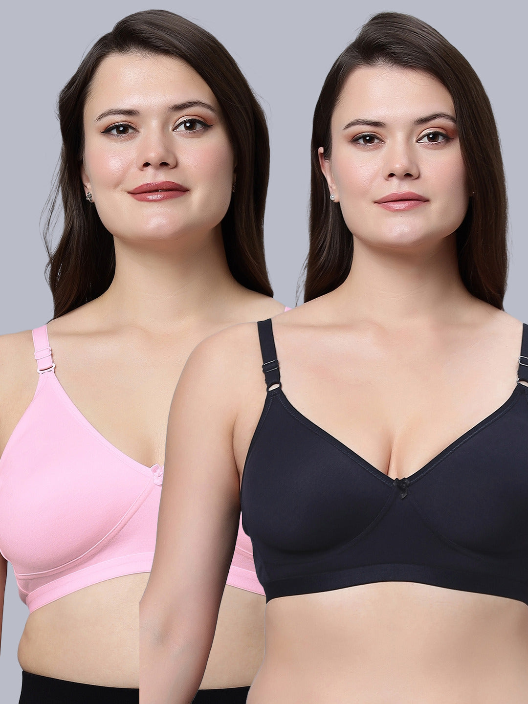 Eden08 Non-Padded Full Coverage Bra (Pack of 2)