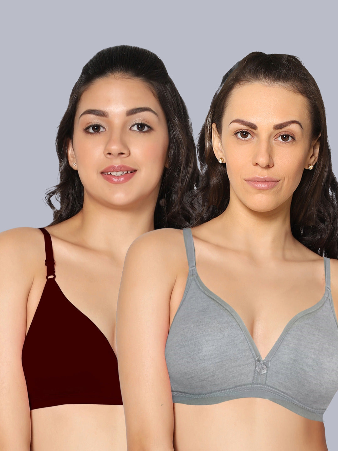 Eden02 Non Padded Medium Coverage Bra (Pack of 2)