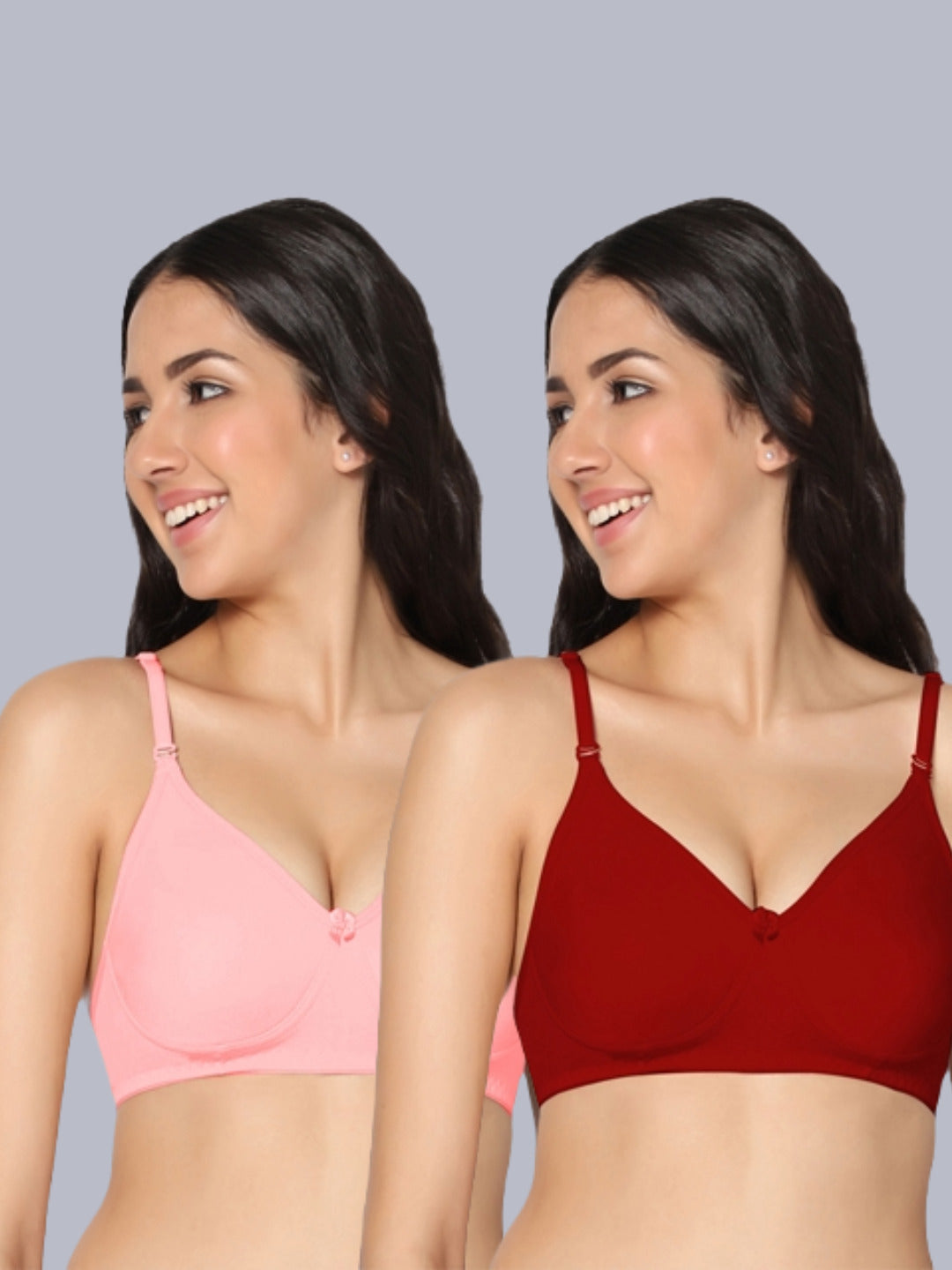 Eden01 Soft Padded Full Coverage Bra (Pack of 2)
