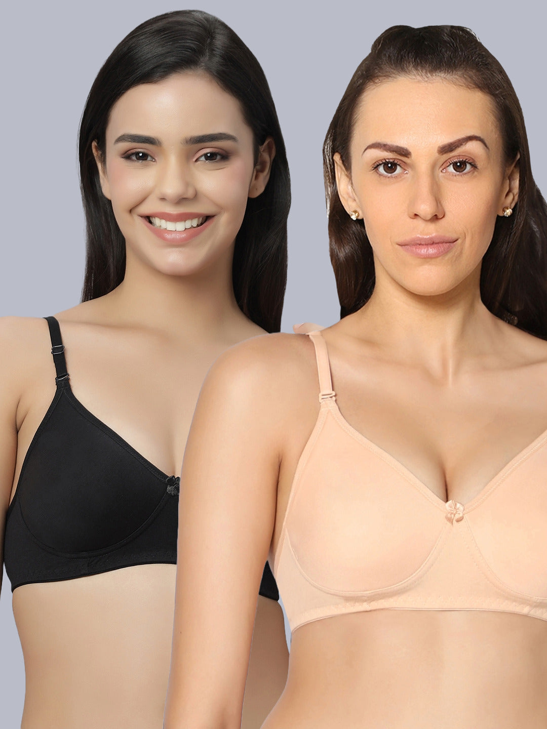 Eden101 Soft Padded Full Coverage Bra (Pack of 2)
