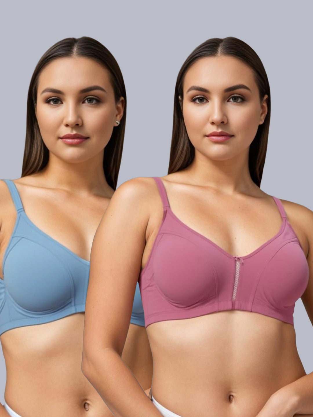 Eden Non-Padded Full Coverage Bra (Pack of 2)