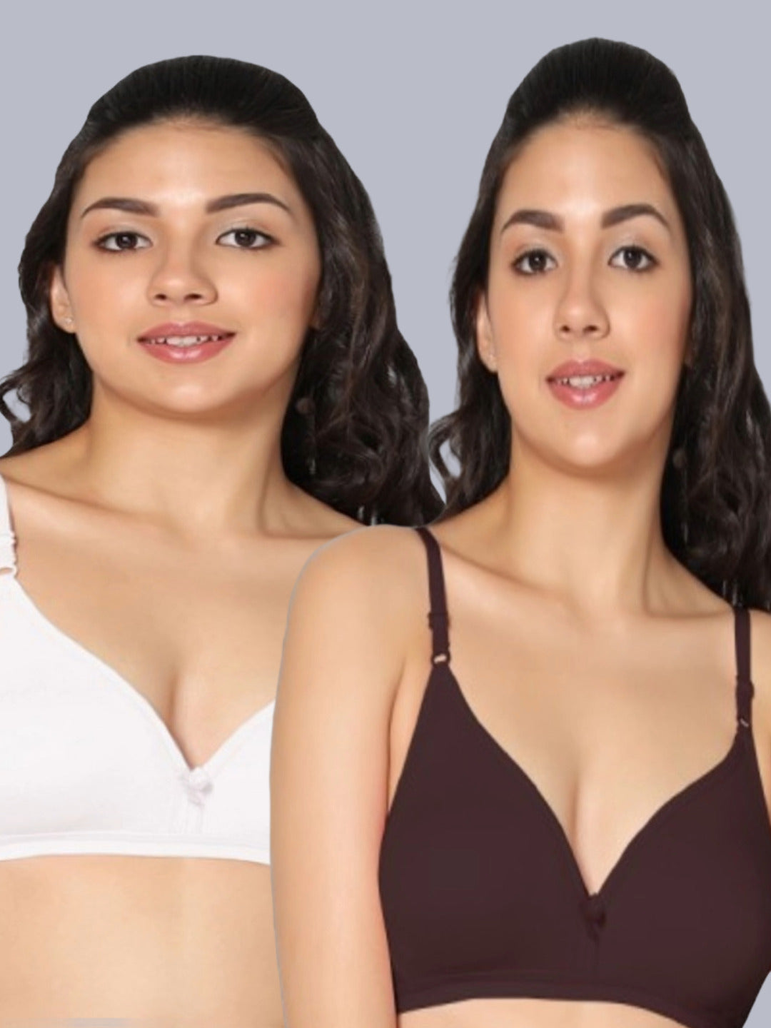 Eden02 Non Padded Medium Coverage Bra (Pack of 2)
