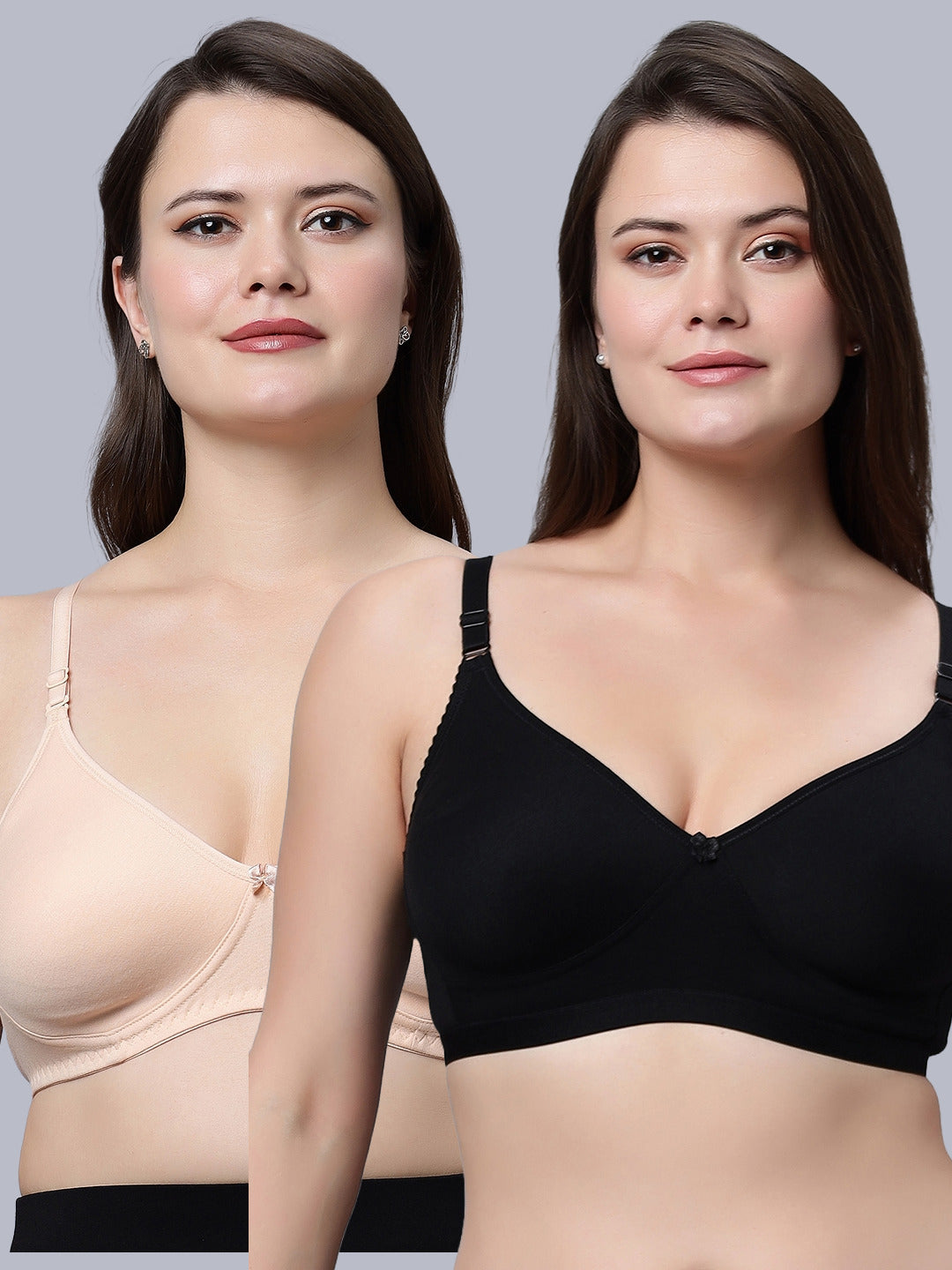 Eden08 Non-Padded Full Coverage Bra (Pack of 2)