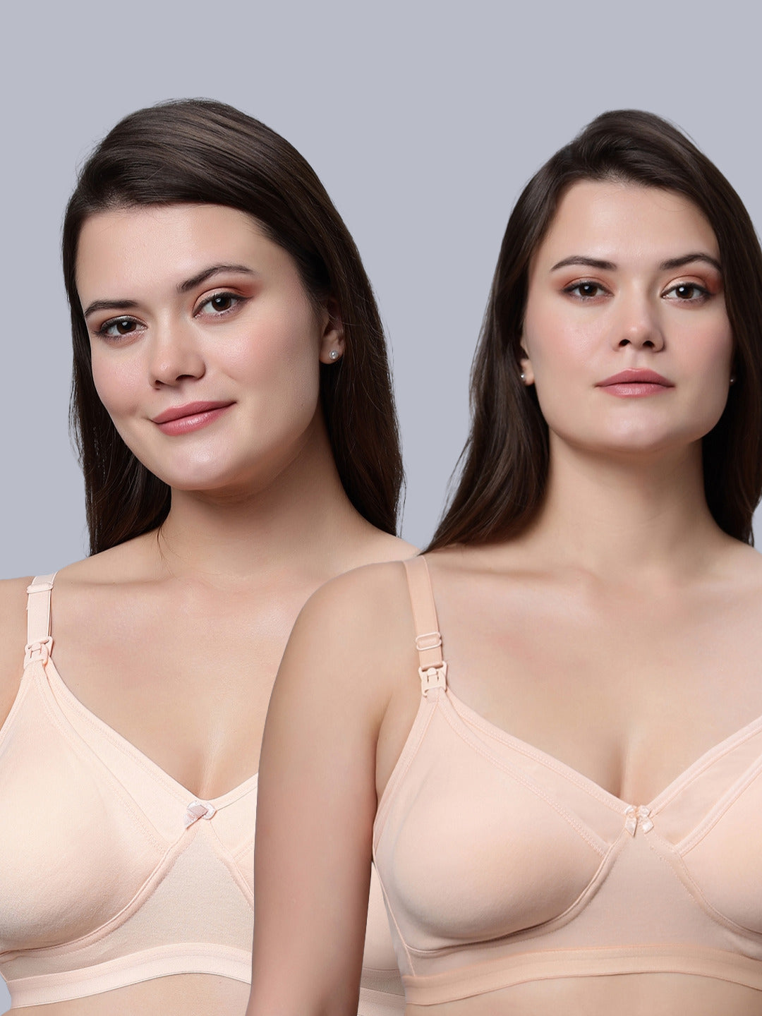EDEN04 Full Coverage Non Padded Nursing/Maternity Bra (Pack of 2)